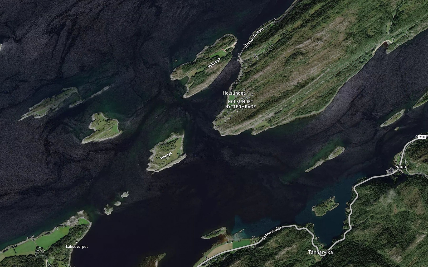 Satellite map of the Sauvika