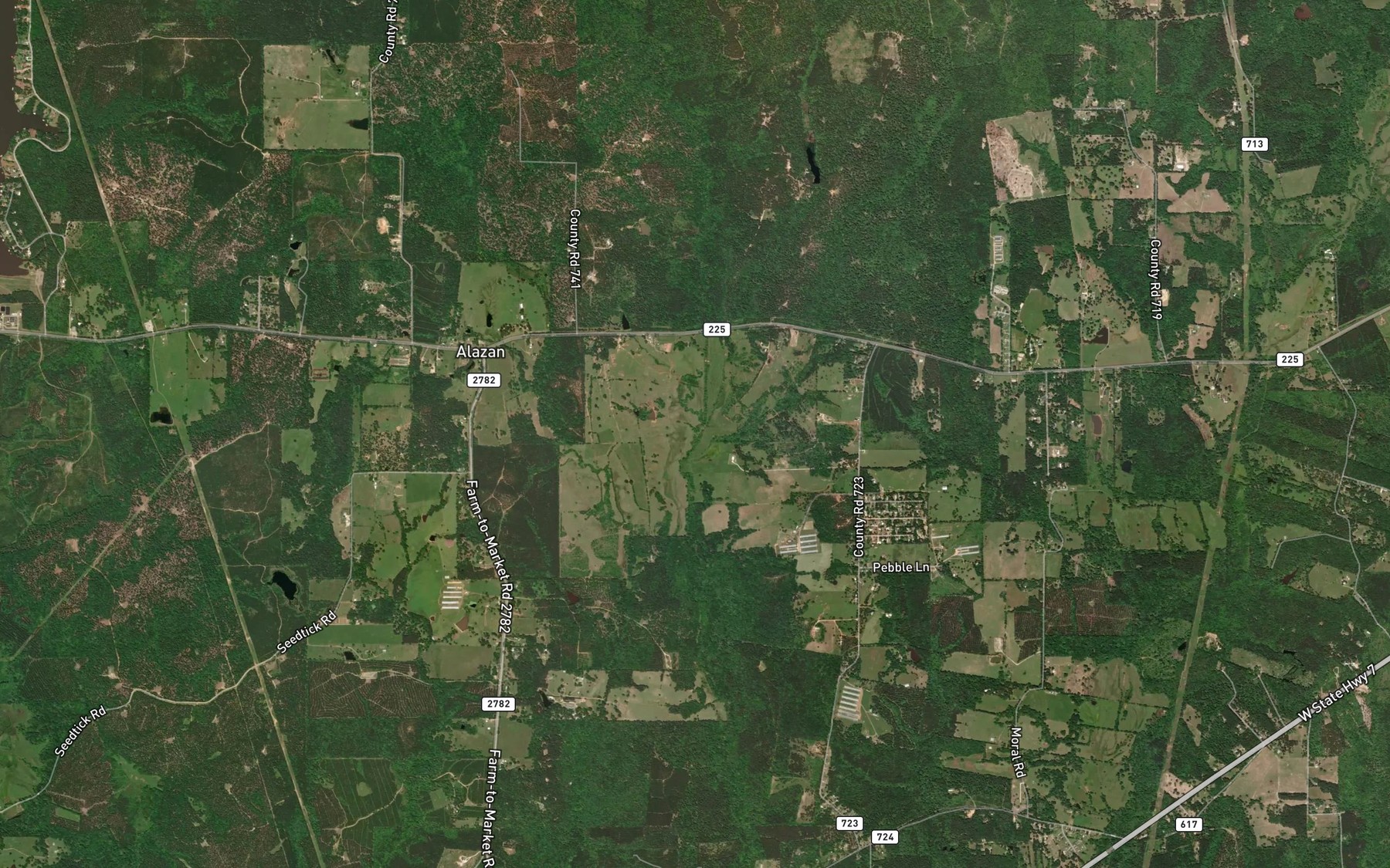 Satellite map of the Neal Branch