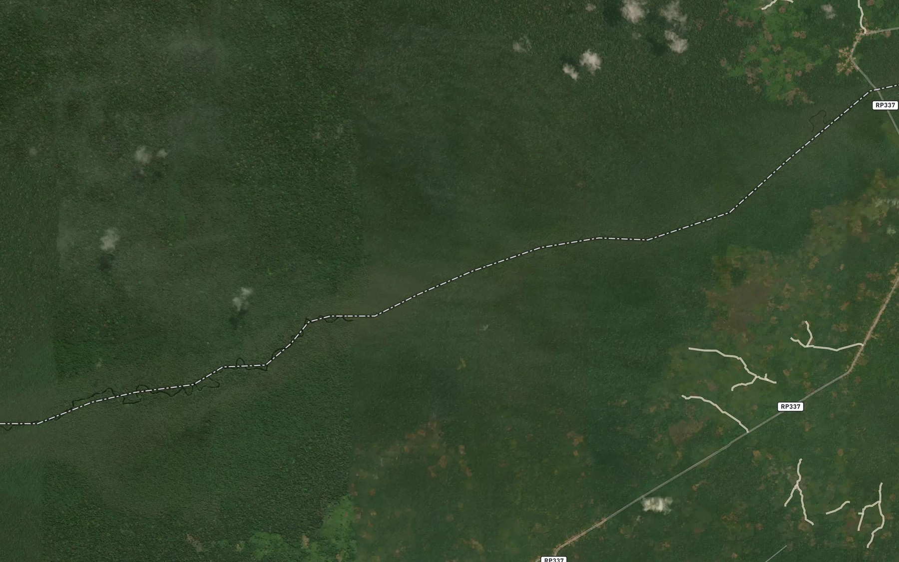 Satellite map of the Benzari