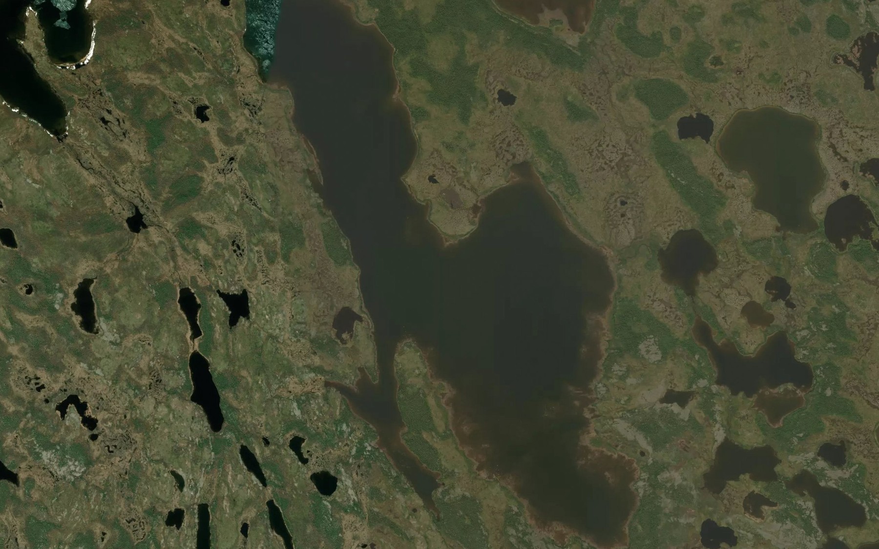 Satellite map of the Gronbeck Lake