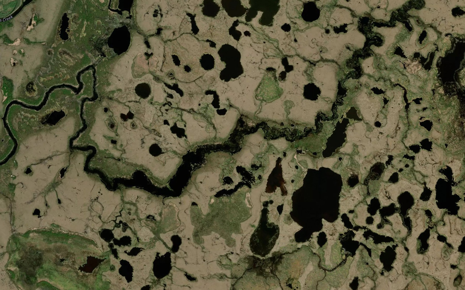 Satellite map of the Yukaniluk Creek