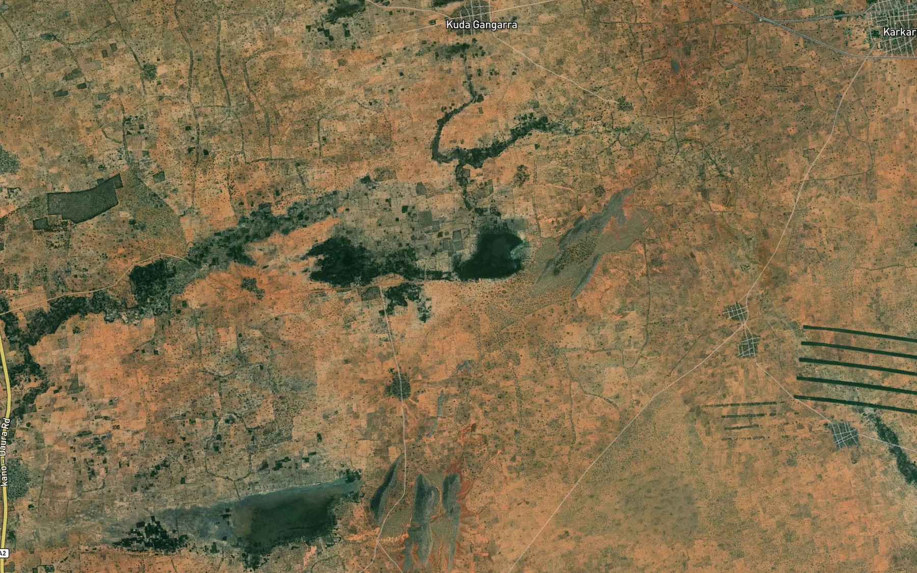 Satellite map of the River Kiye