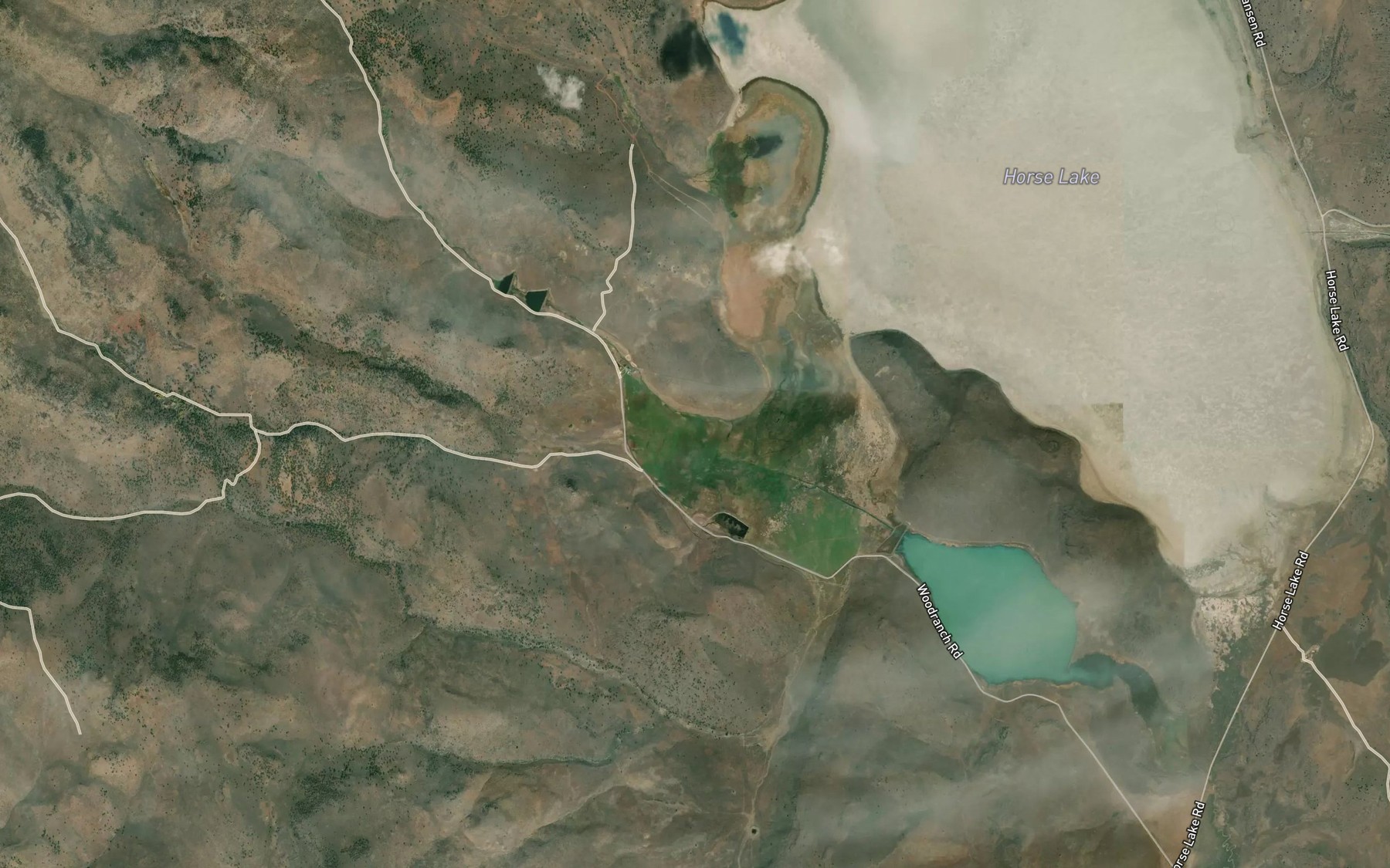Satellite map of the Shoals Creek
