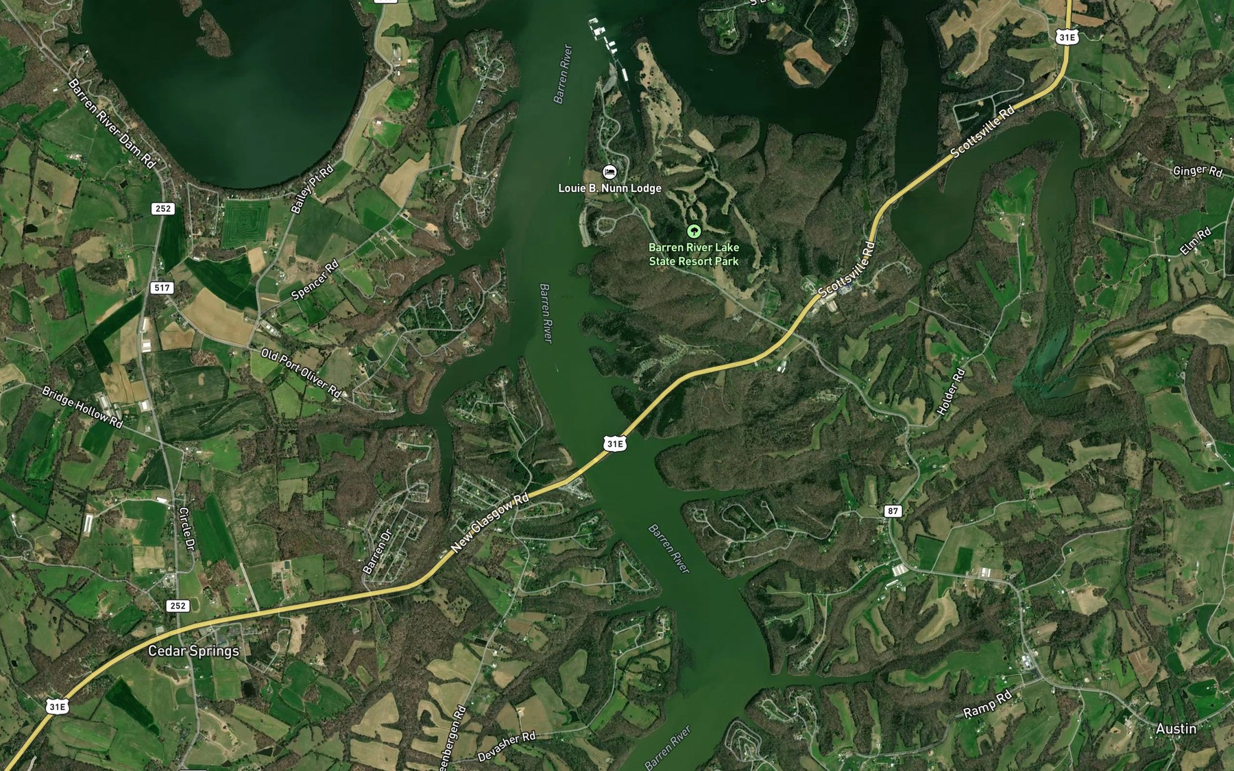 Satellite map of the Spot 7