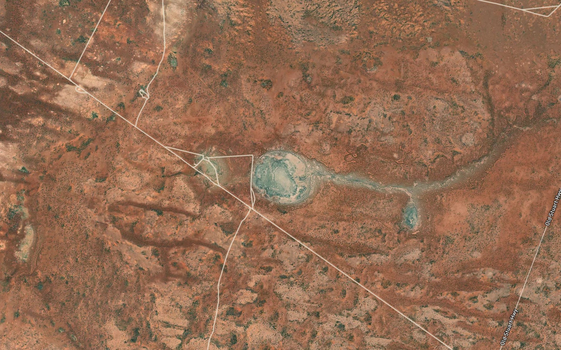 Satellite map of the Lake Wingilpin