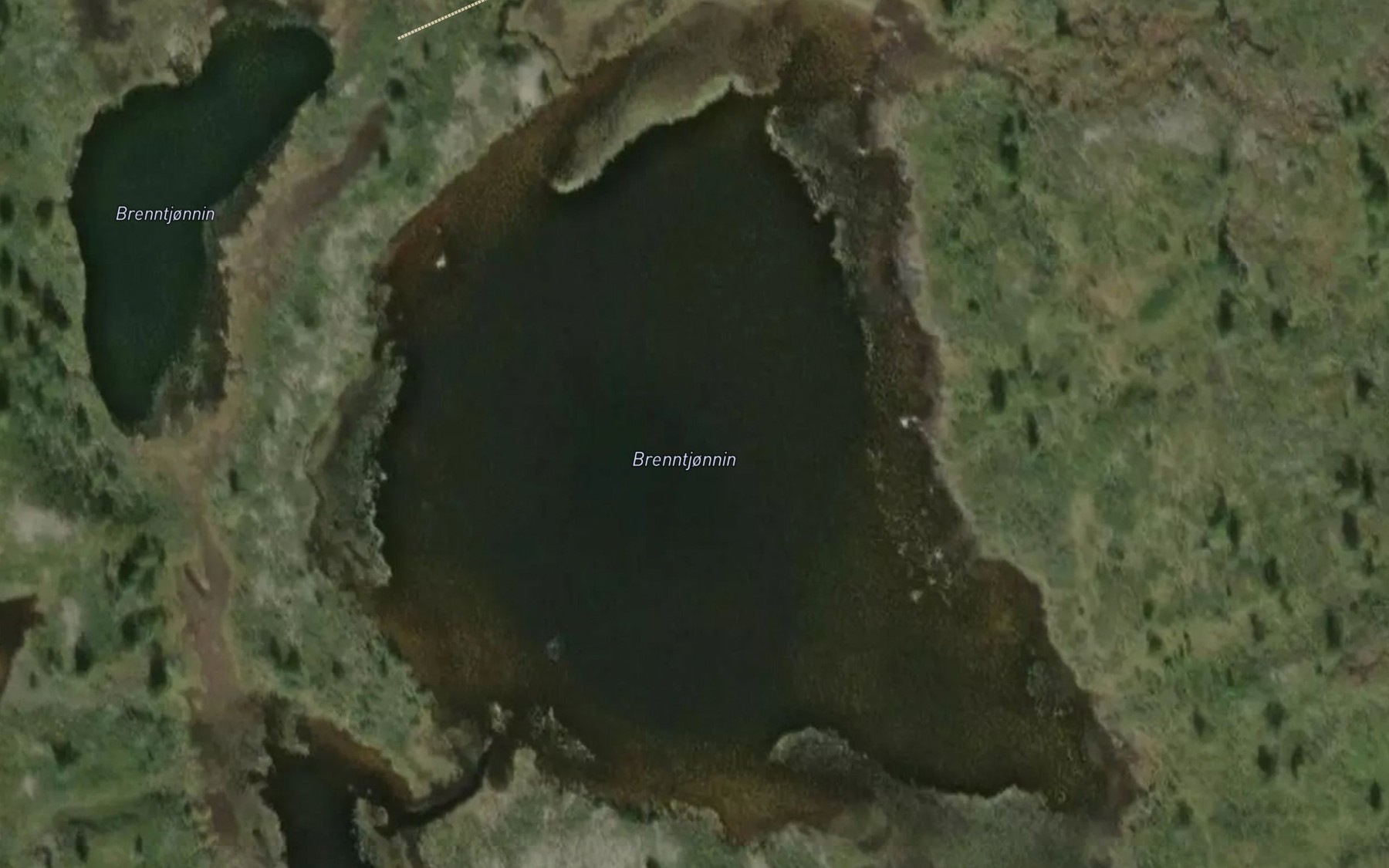 Satellite map of the Brenntjorna