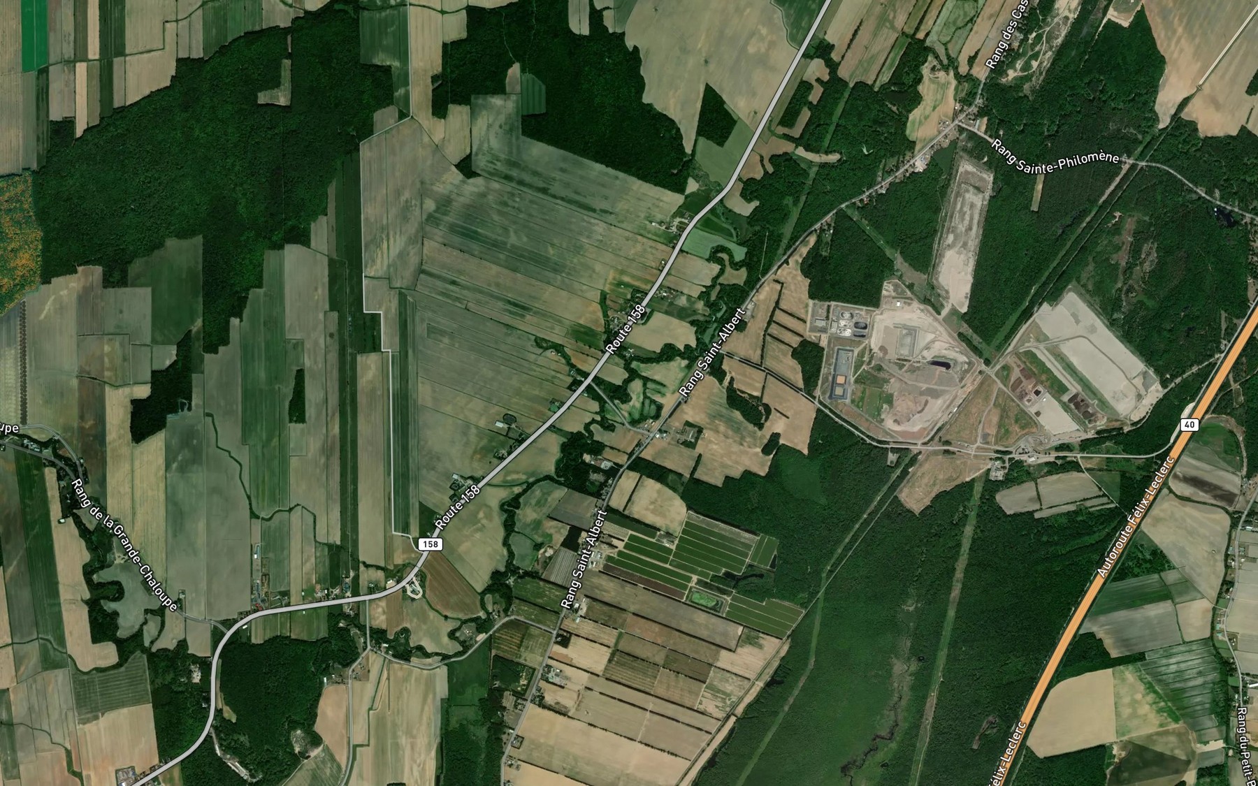 Satellite map of the Cours d'eau Coutu
