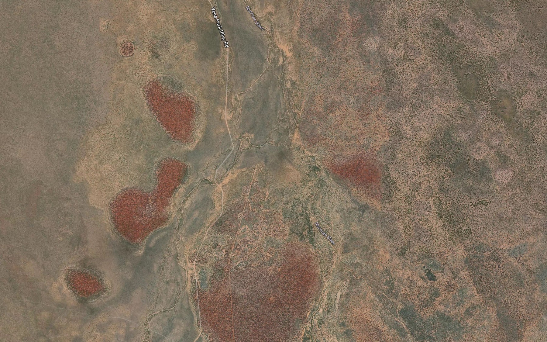 Satellite map of the Spear Creek