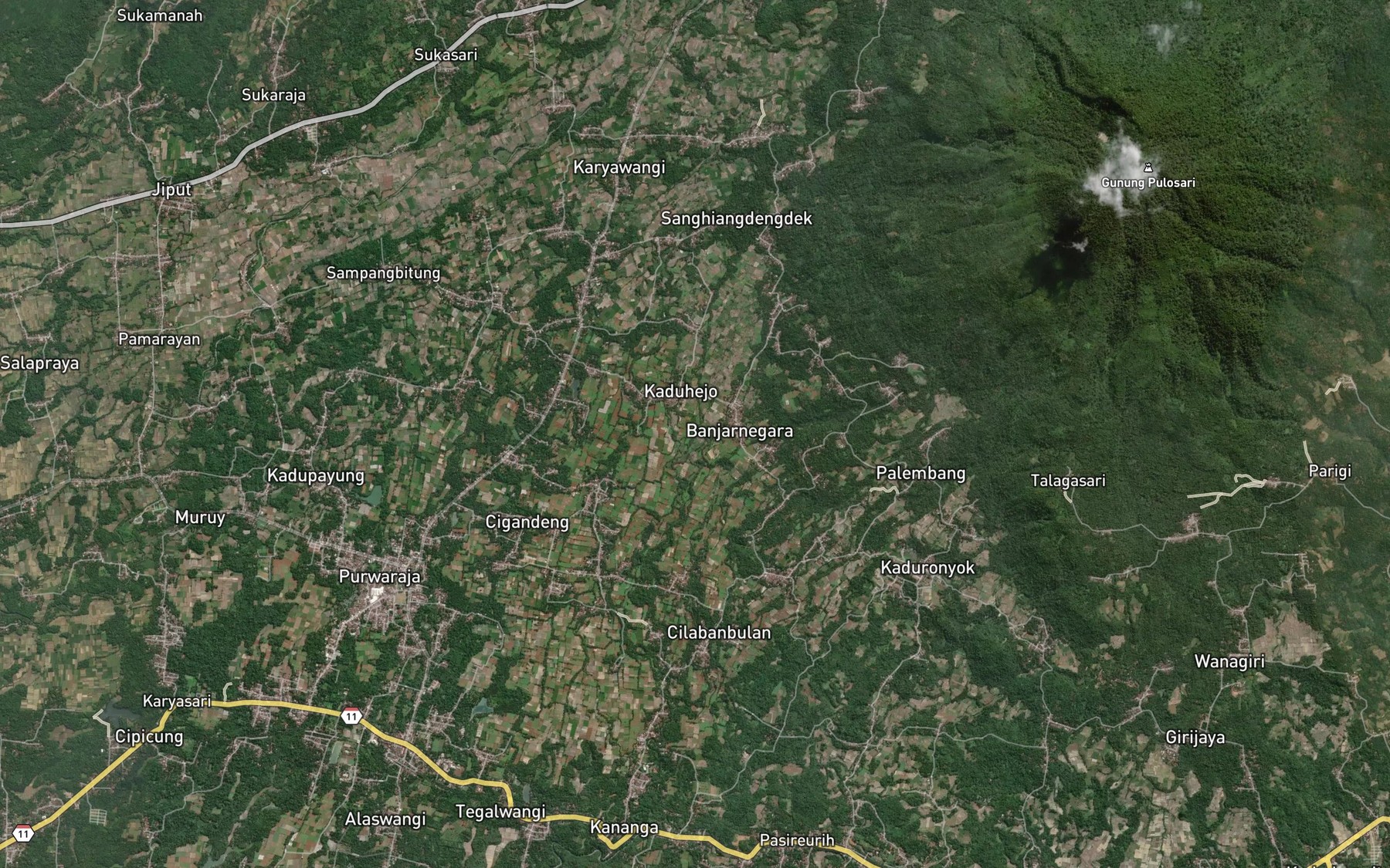 Satellite map of the Ci Sata