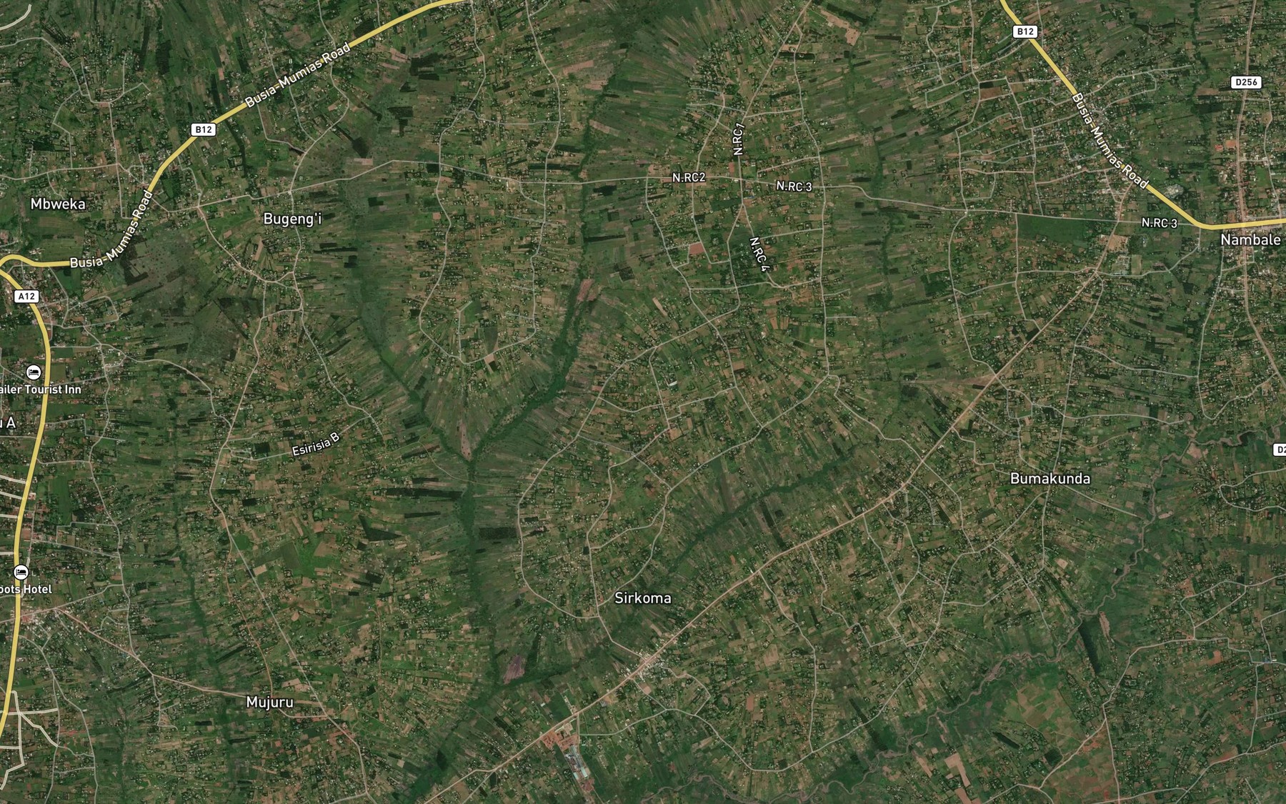 Satellite map of the Nyibura
