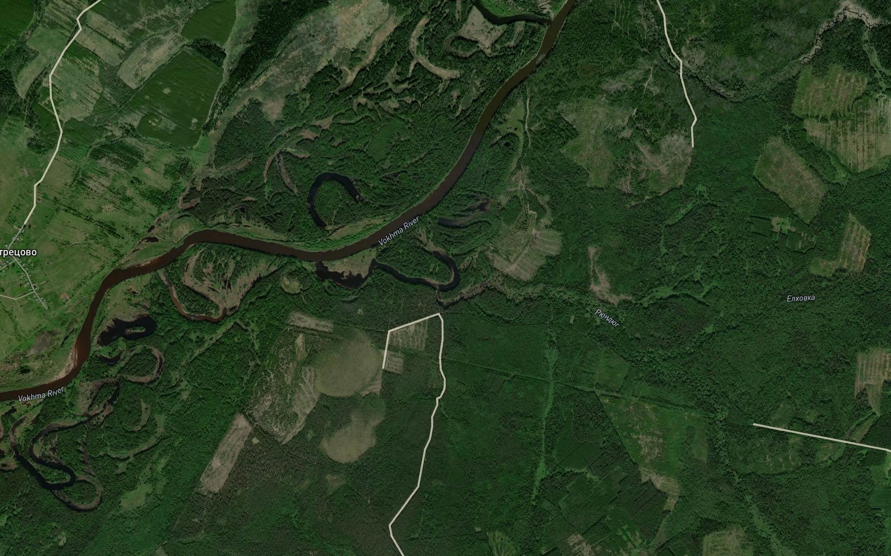 Satellite map of the Yelkhovka