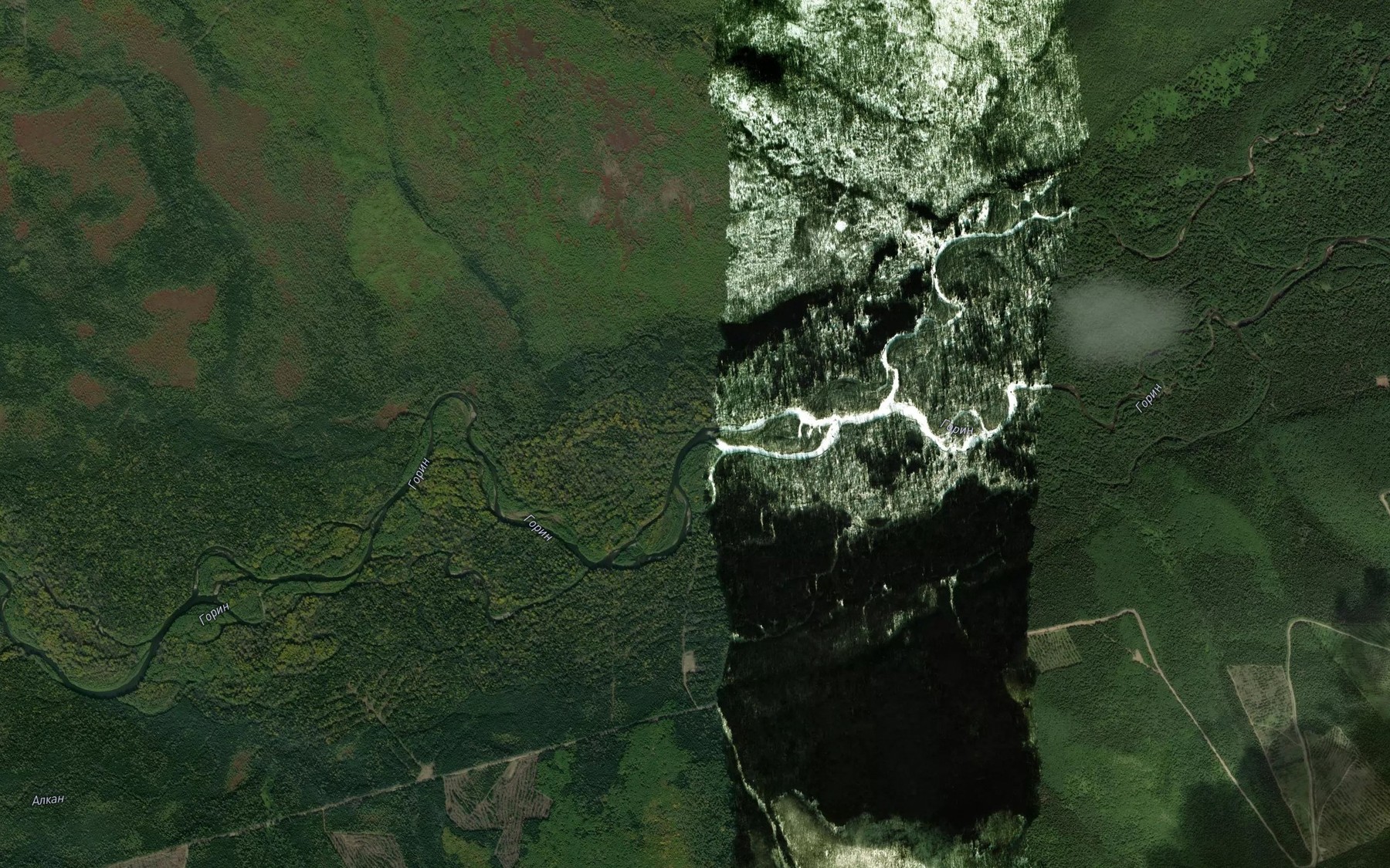 Satellite map of the Skrytyy