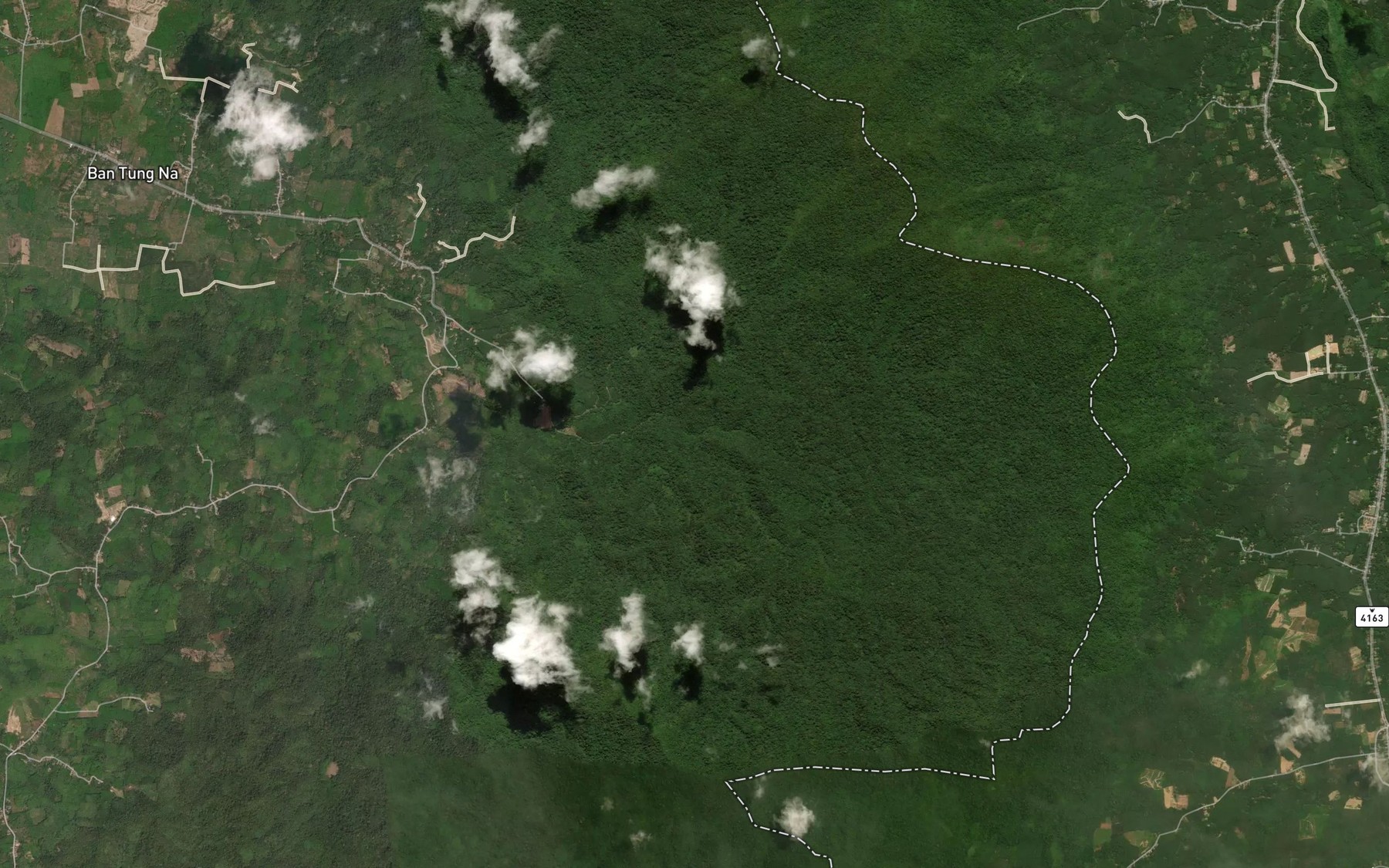 Satellite map of the Nam Tok Khuan Pra