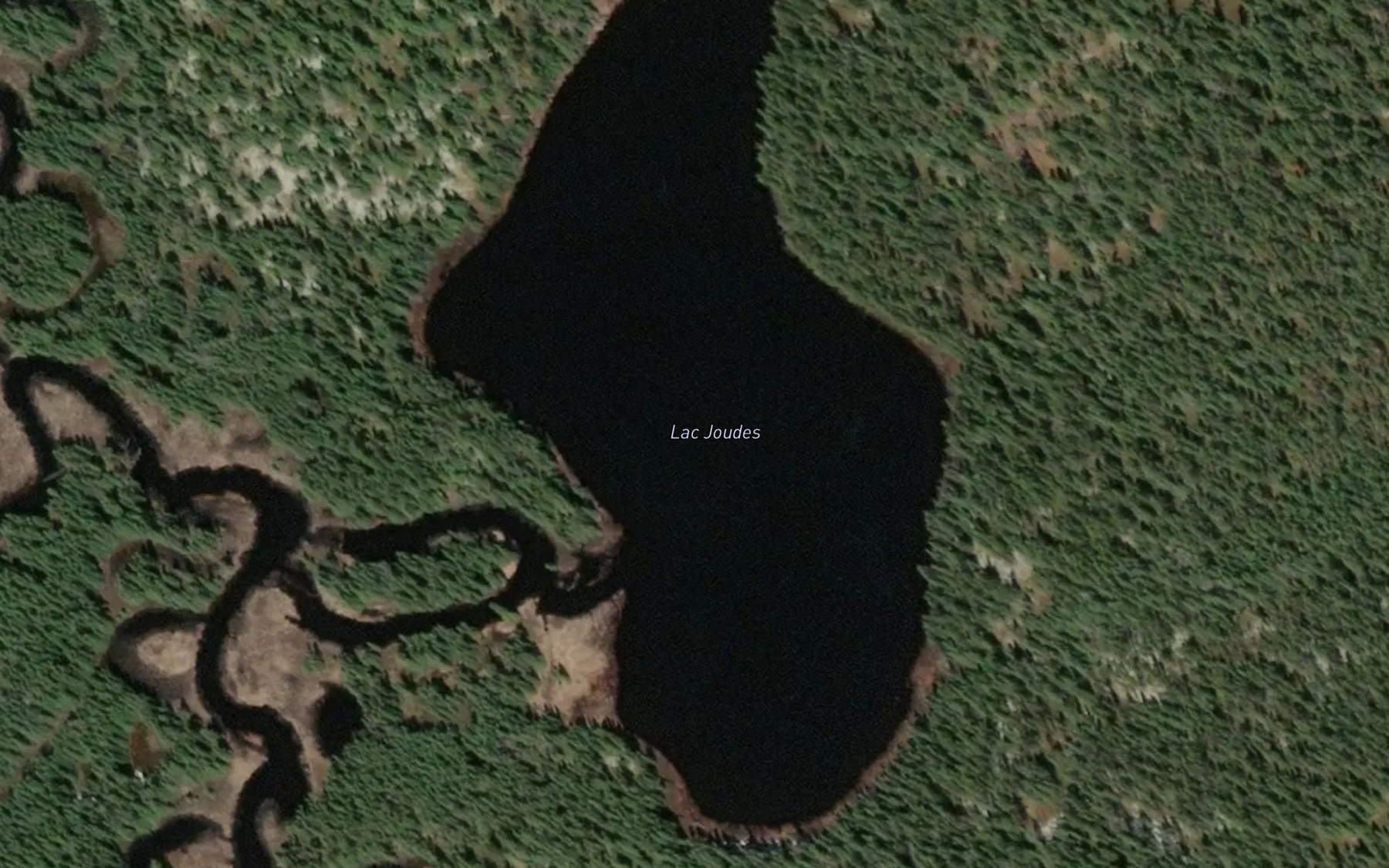 Satellite map of the Lac Joudes