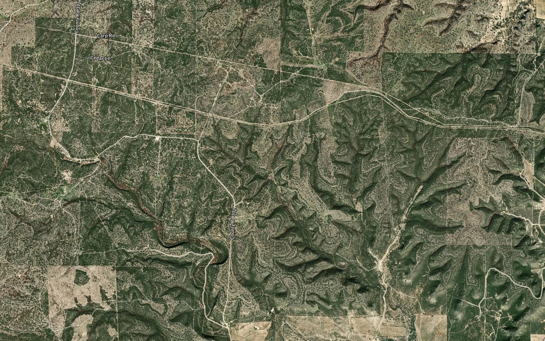 Satellite map of the Cracked Spring