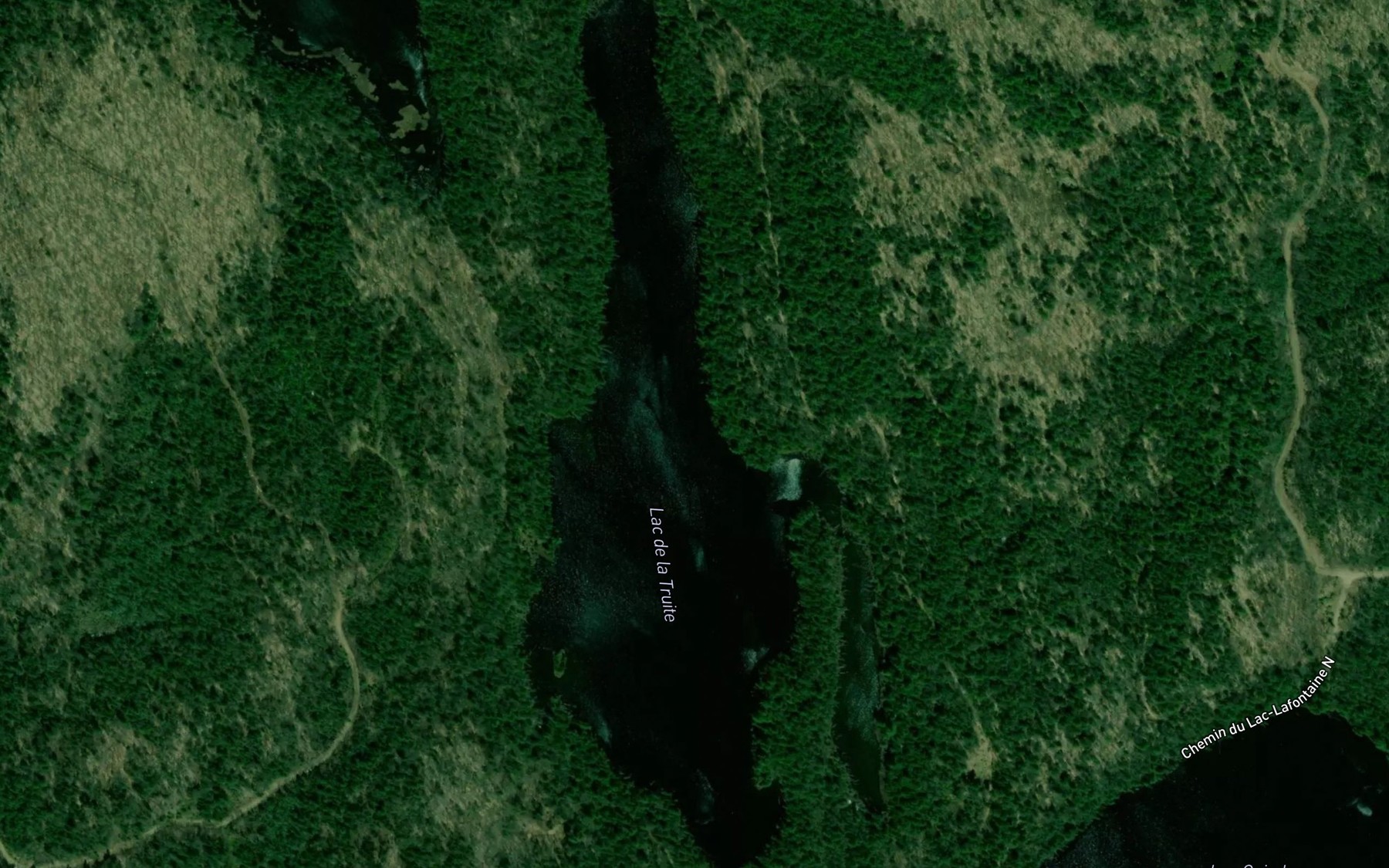 Satellite map of the Lac de la Truite