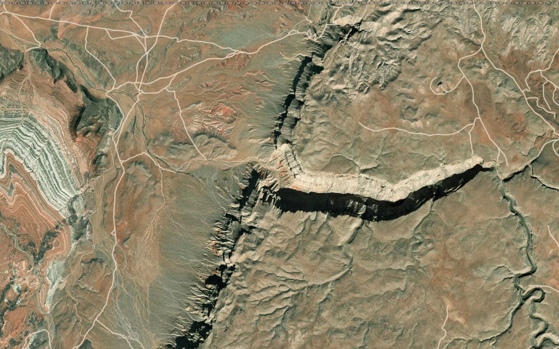 Satellite map of the Rock Creek