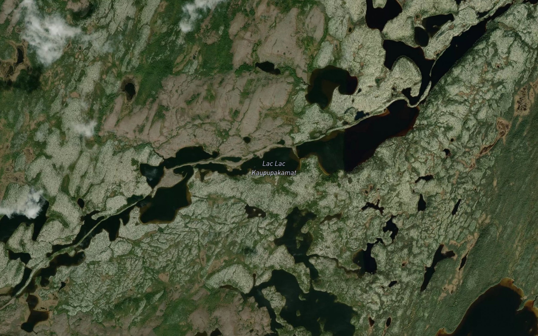 Satellite map of the Lac Kaupupakamat