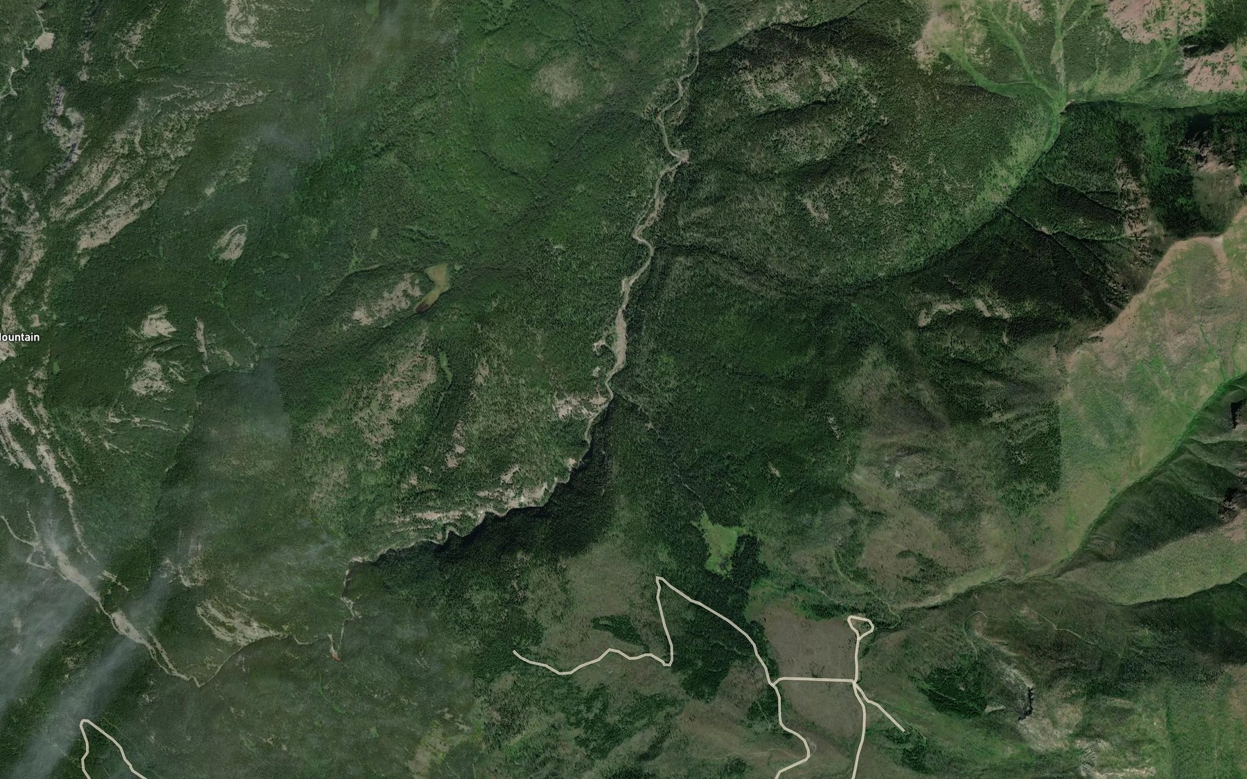 Satellite map of the South Creek