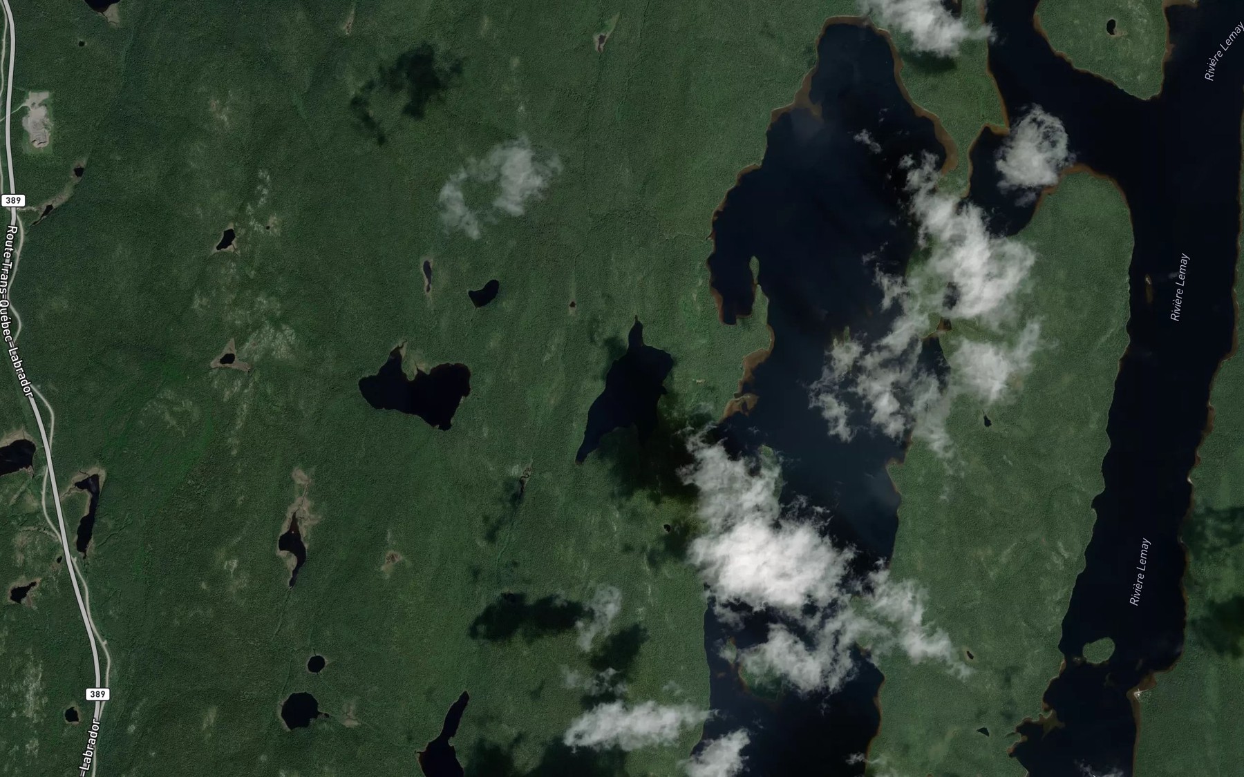 Satellite map of the Lac Triangle