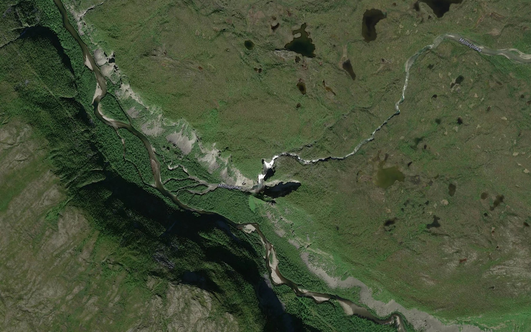 Satellite map of the Mollisfossen