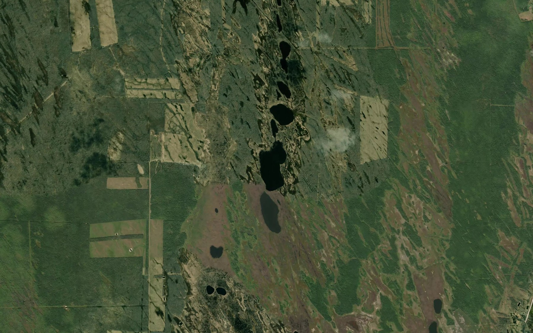 Satellite map of the Twist Lake