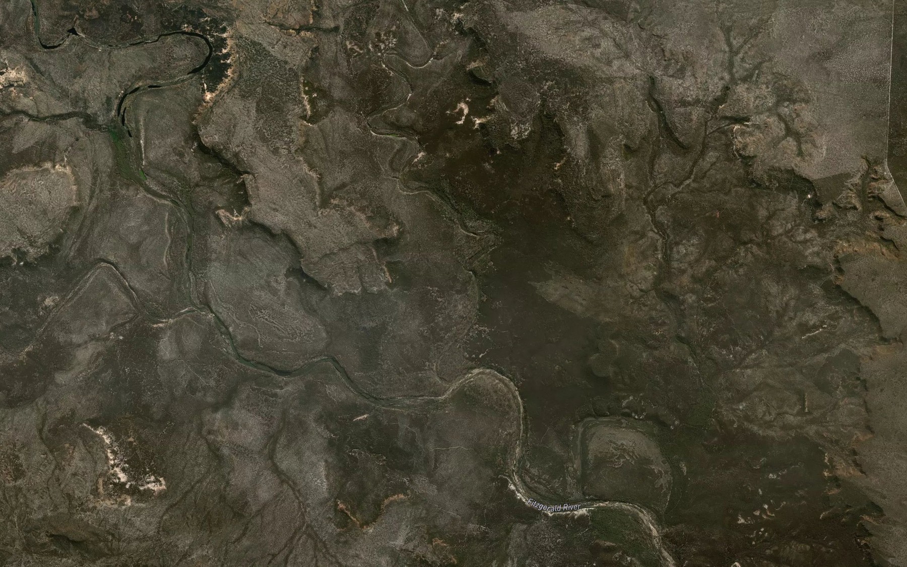 Satellite map of the Susetta River