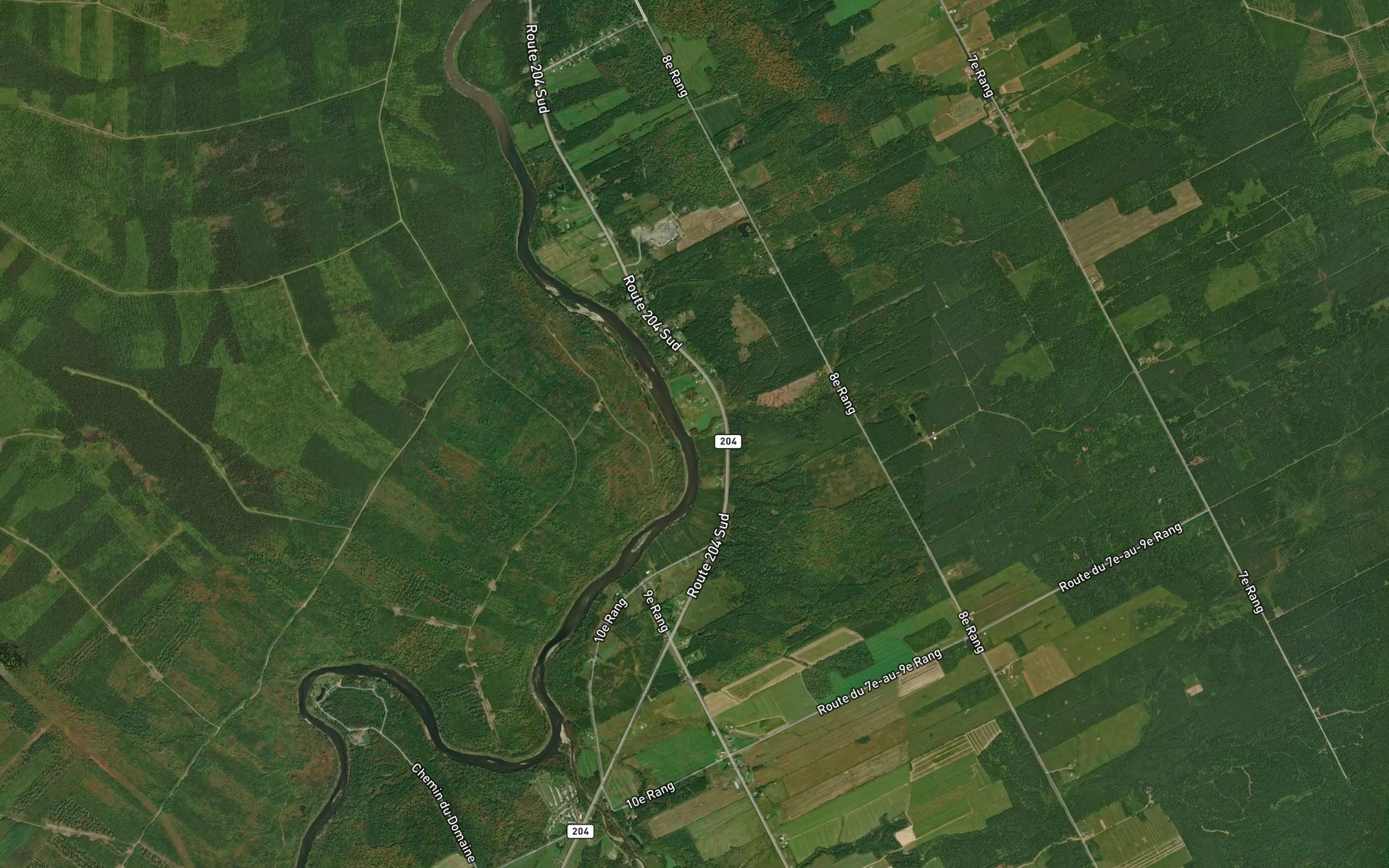 Satellite map of the Ruisseau a Edouard-Nadeau