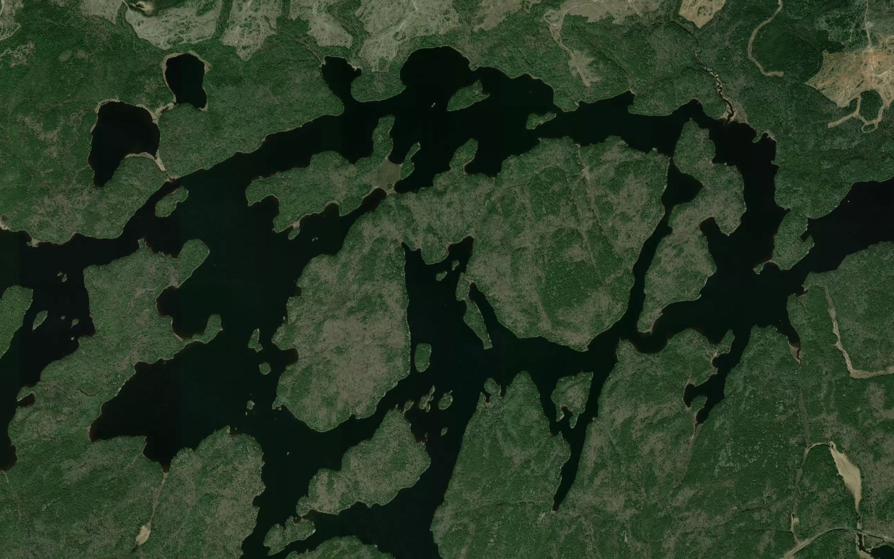 Satellite map of the Northeast Bay