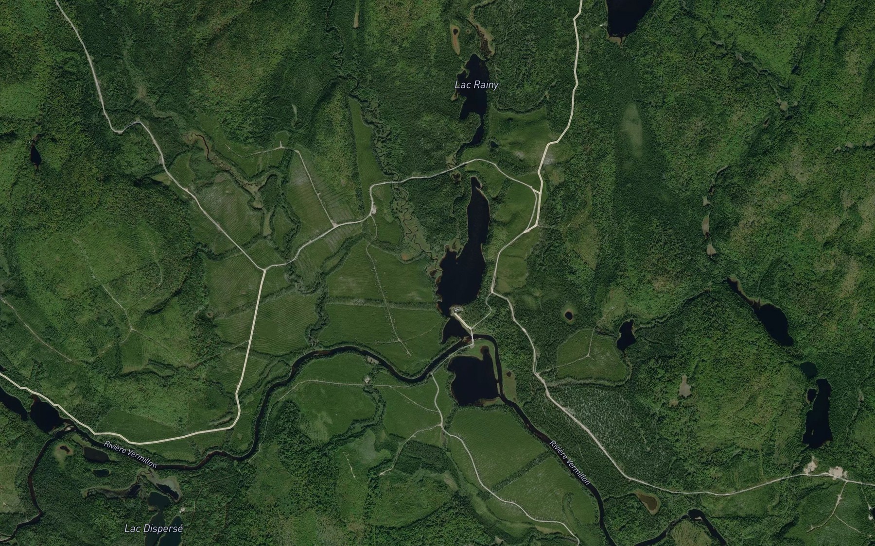 Satellite map of the Ruisseau Gagnon