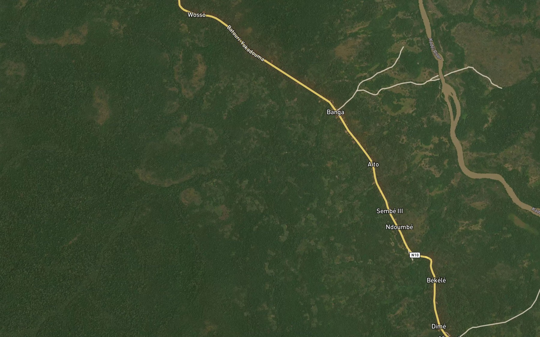 Satellite map of the Amose