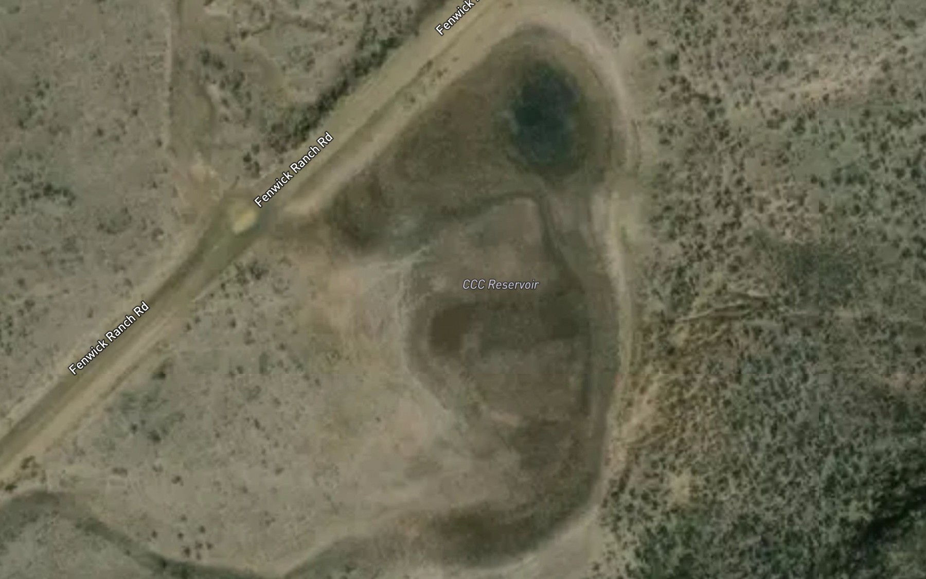 Satellite map of the CCC Reservoir