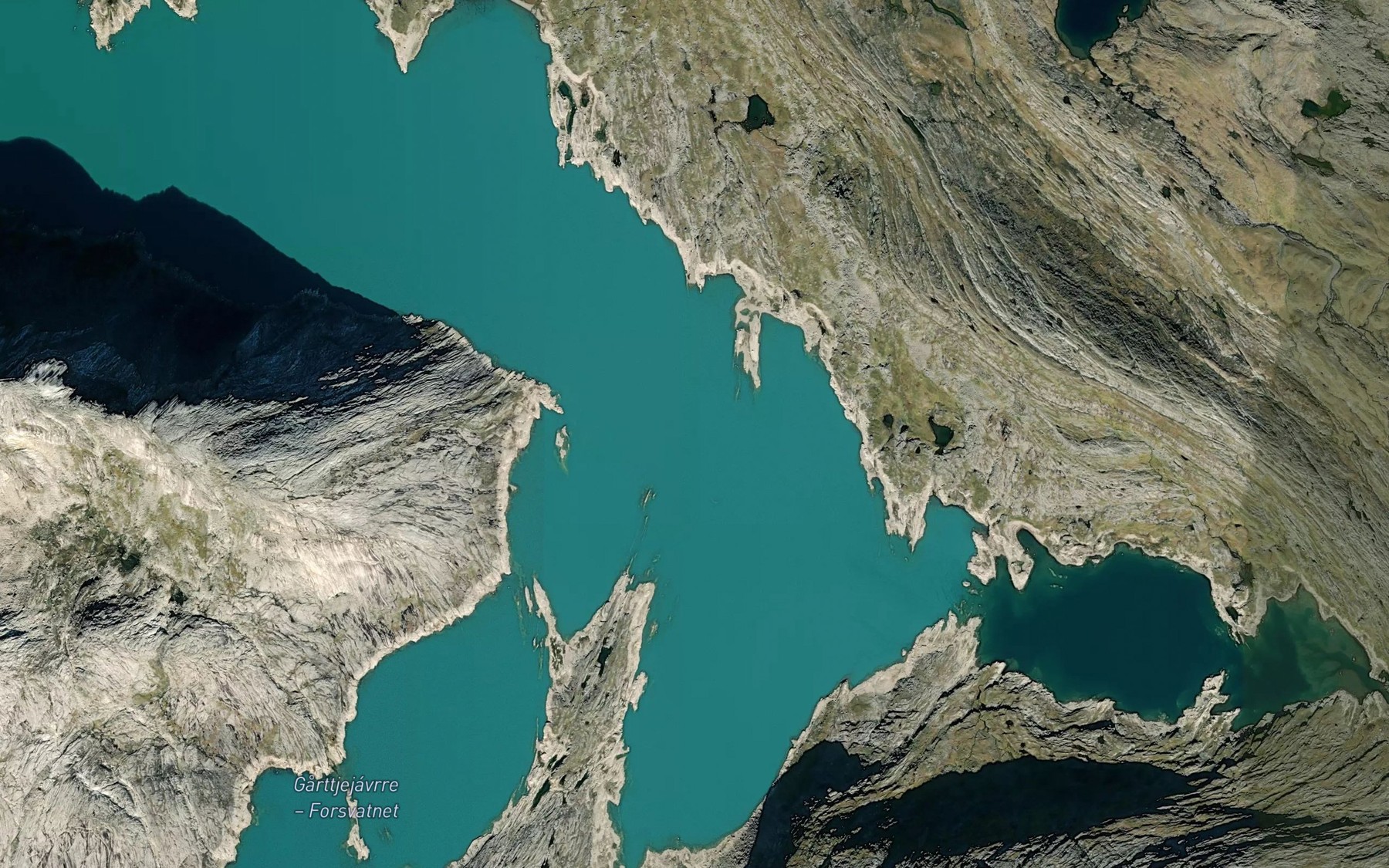 Satellite map of the Linajavri