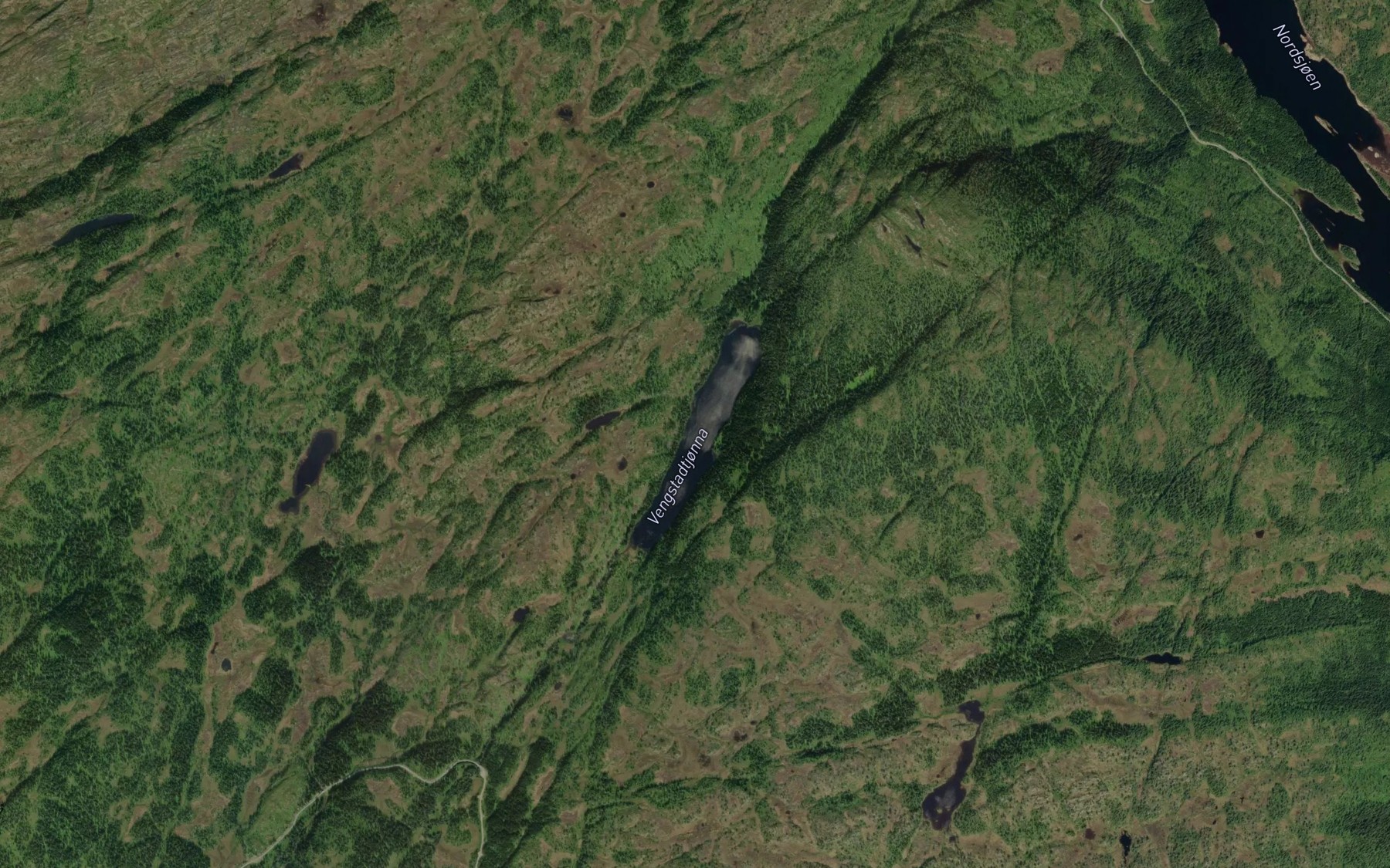 Satellite map of the Vengstadtjorna