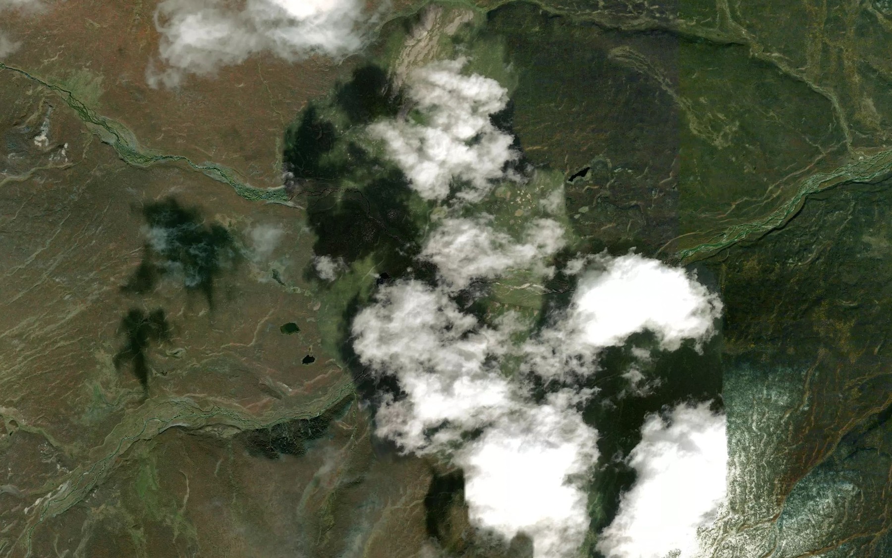 Satellite map of the Goose Creek