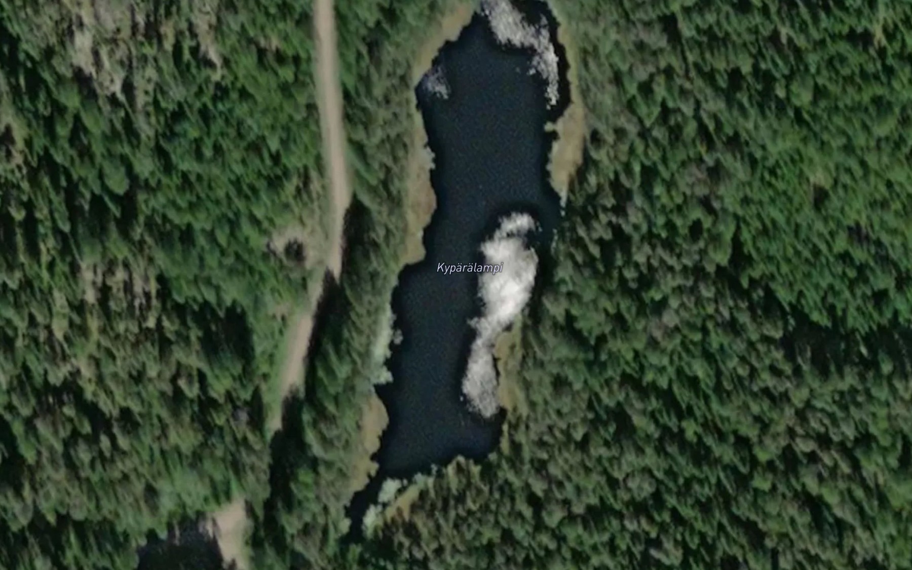 Satellite map of the Kyparalampi