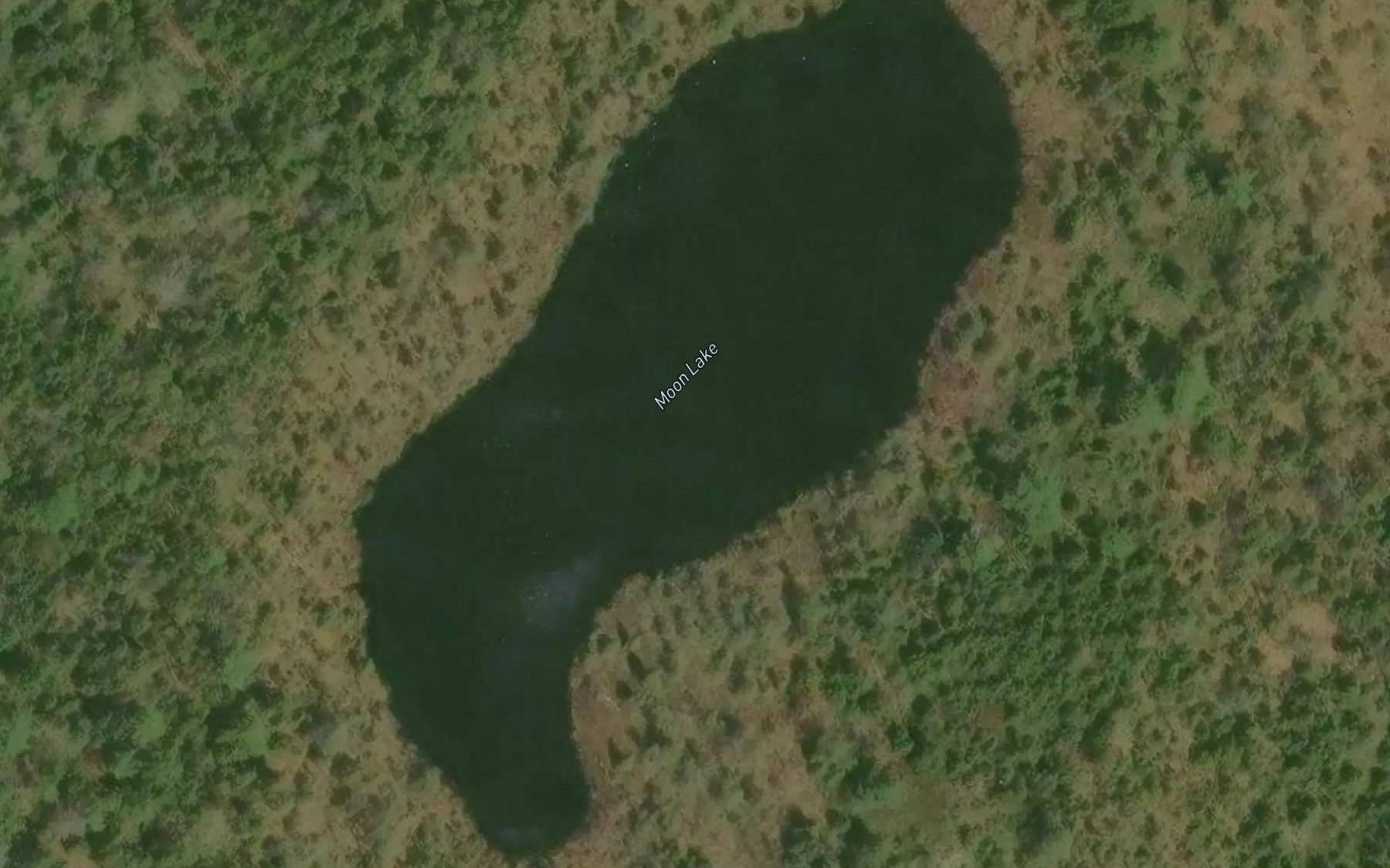Satellite map of the Moon Lake