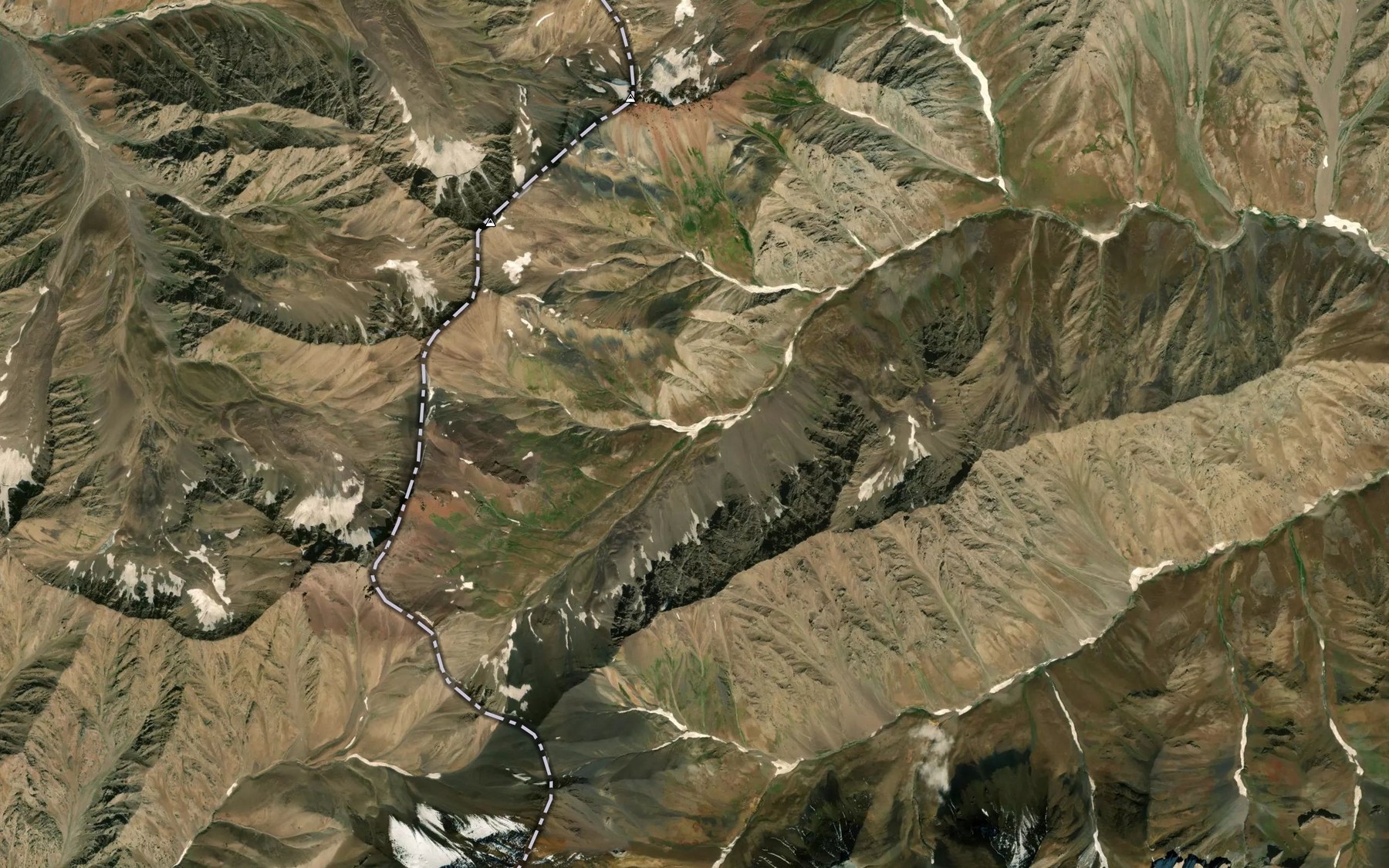 Satellite map of the Karayangryksay
