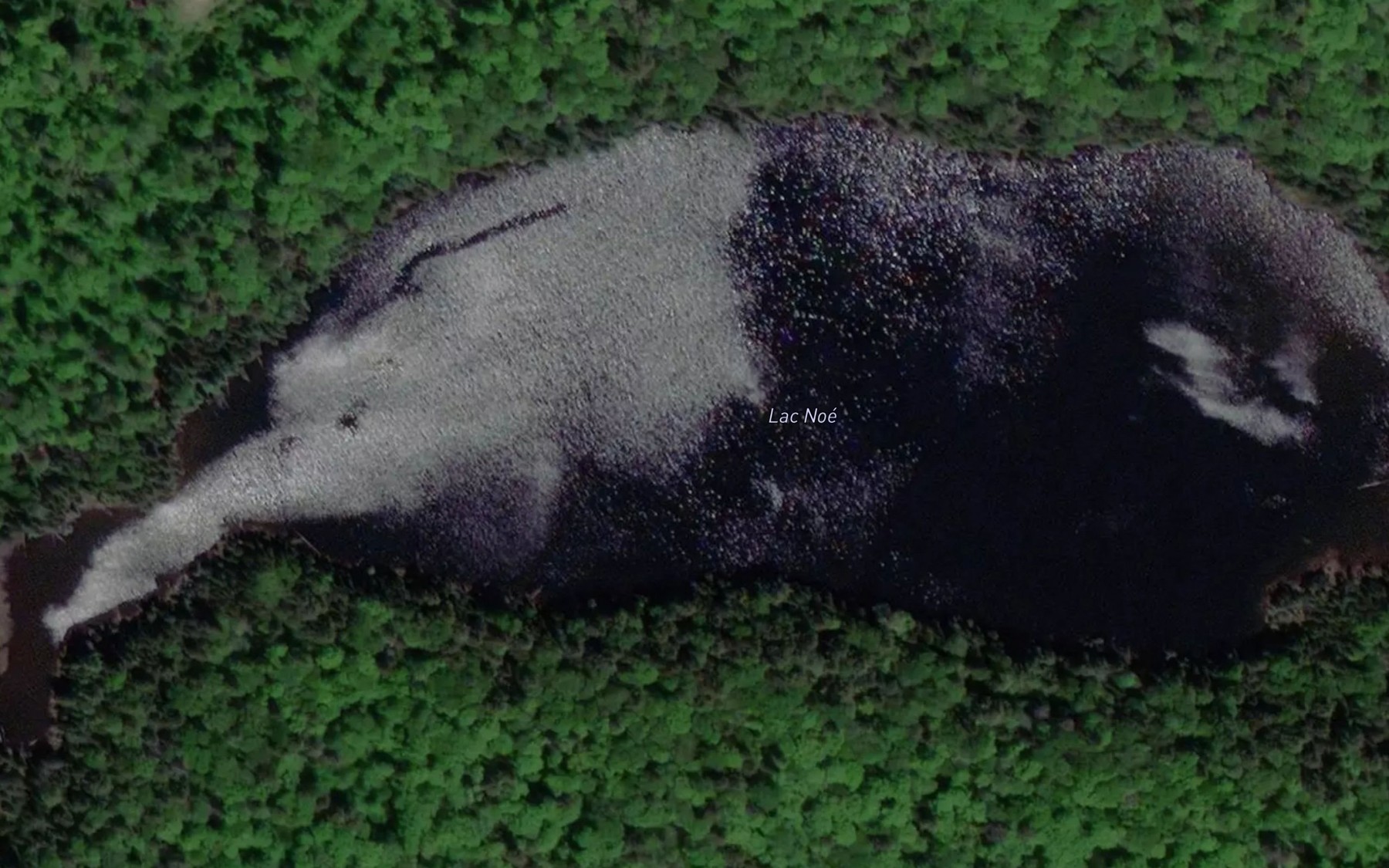 Satellite map of the Lac Noe