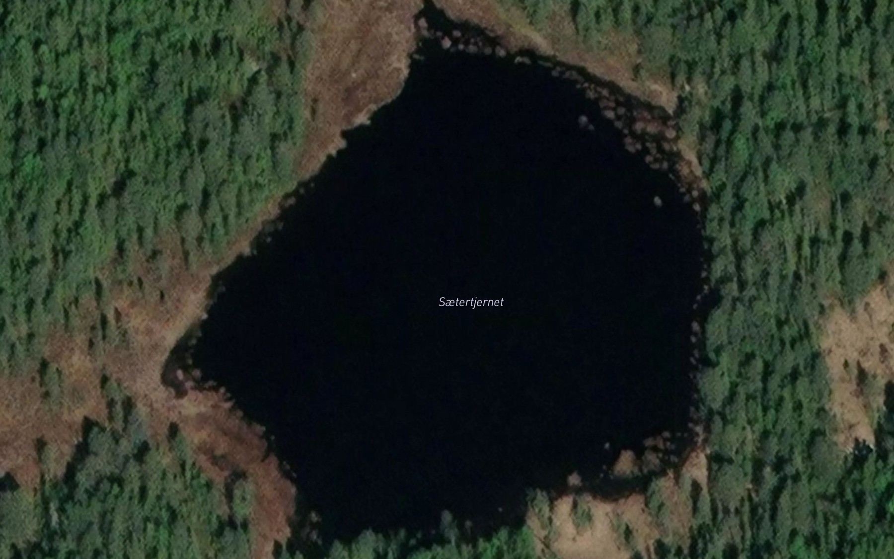 Satellite map of the Haugsaetertjenn