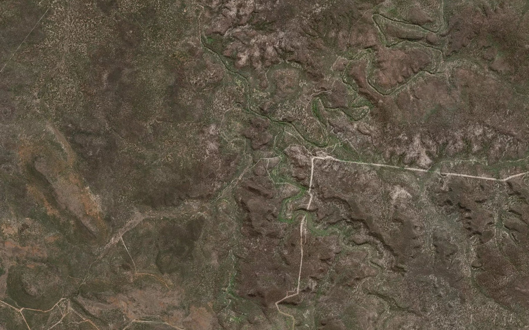 Satellite map of the Kelly Gully
