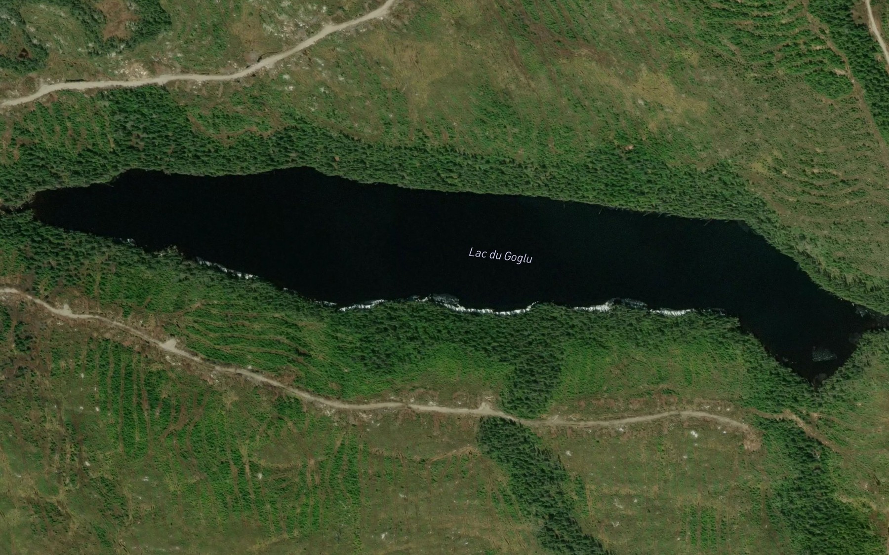 Satellite map of the Lac du Goglu