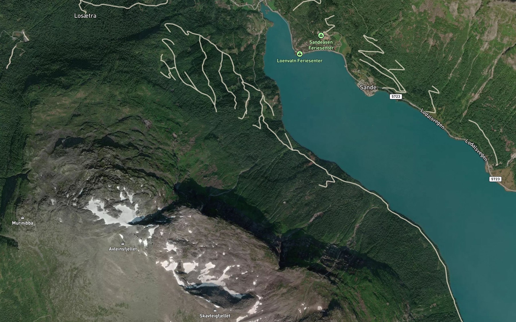 Satellite map of the Vikagjolet