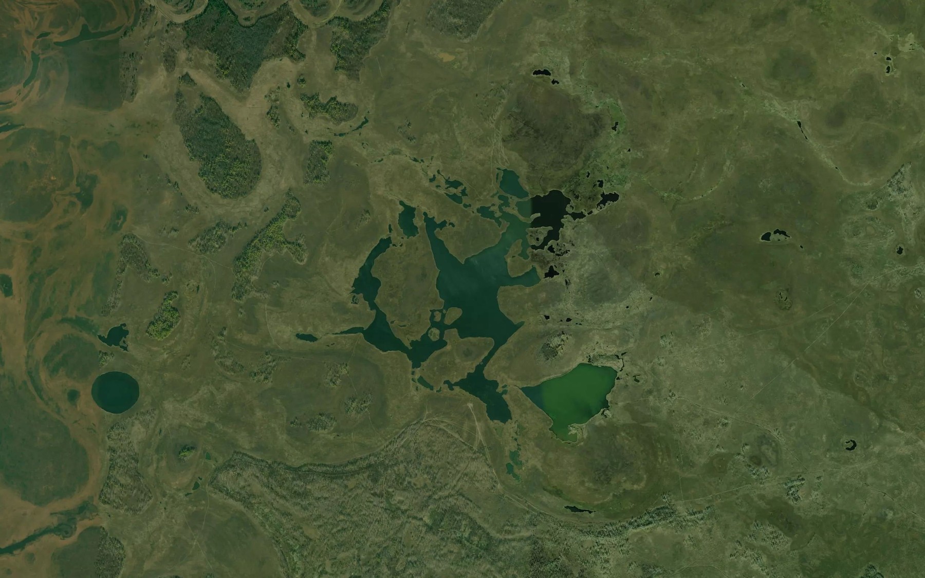 Satellite map of the Ozera Zubarevskiye