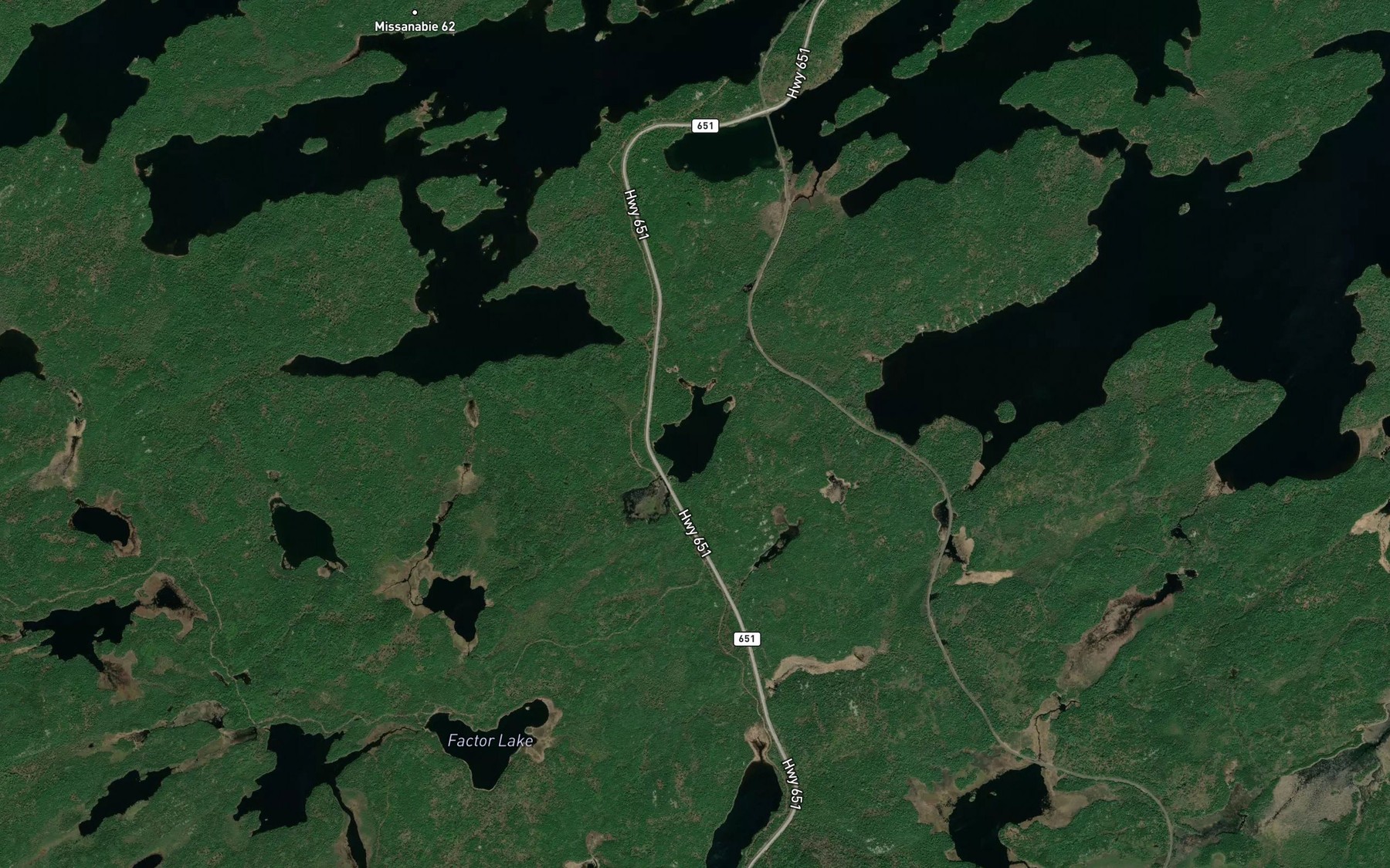 Satellite map of the Mal Lake