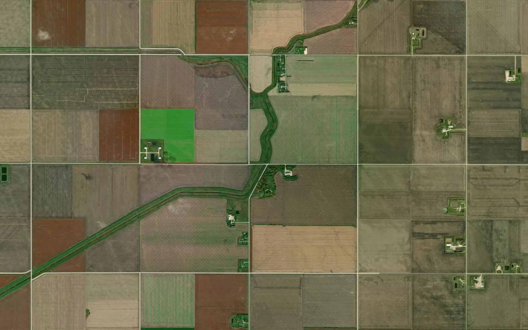 Satellite map of the Tobacco Creek
