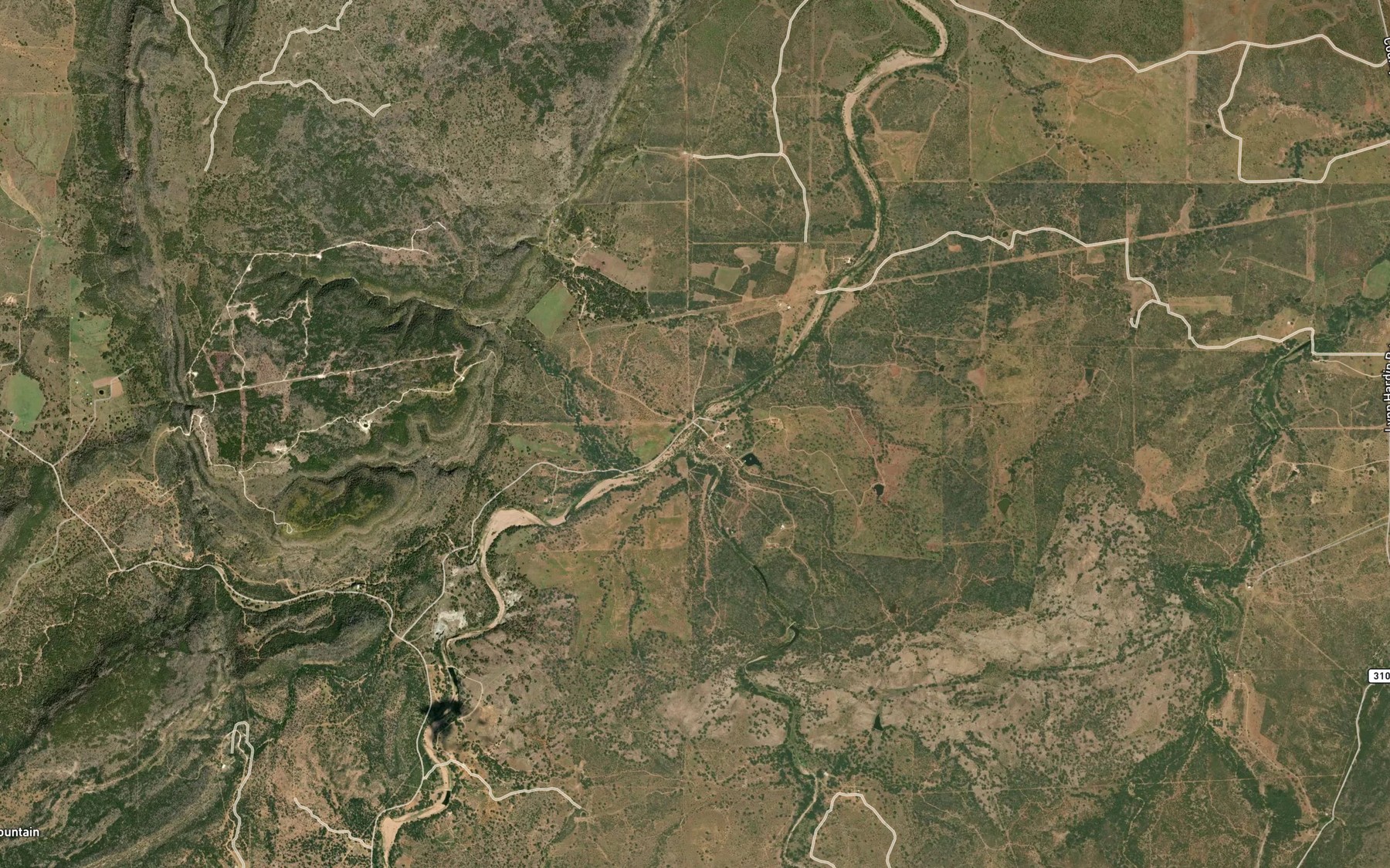 Satellite map of the Big Branch