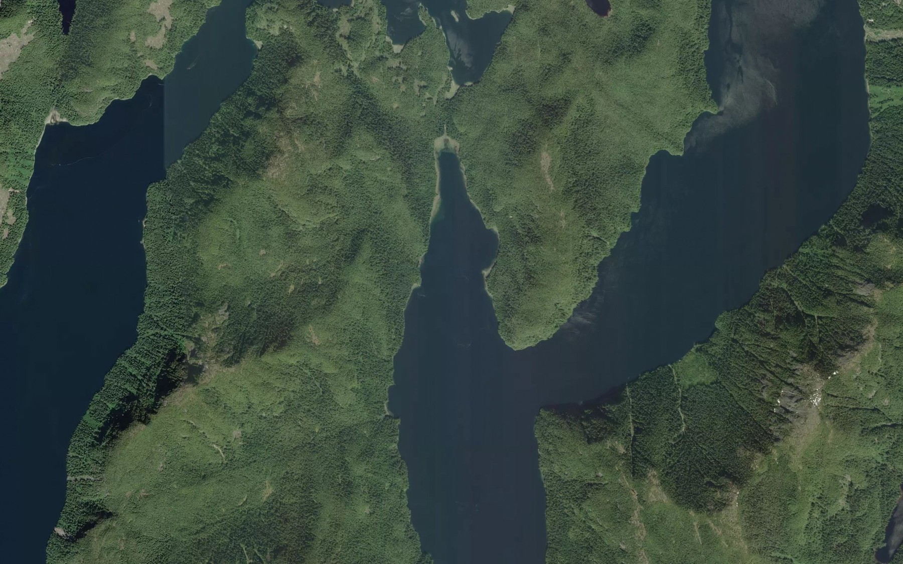 Satellite map of the Boukind Bay