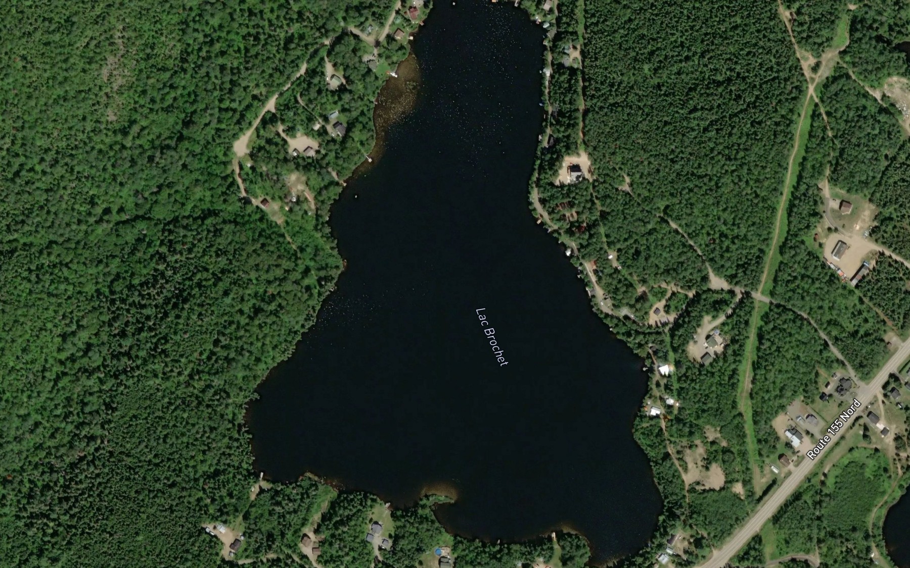 Satellite map of the Lac Brochet