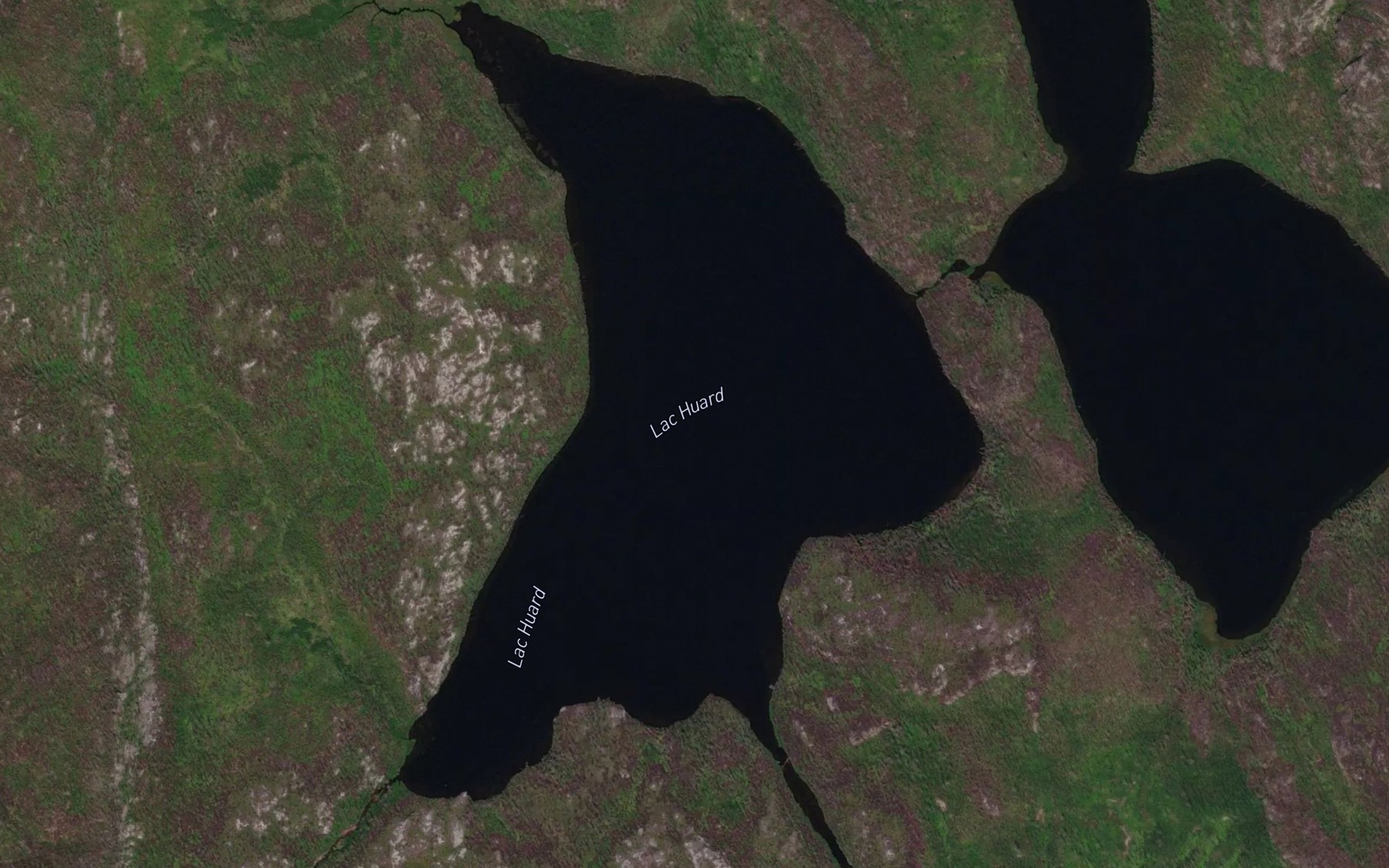 Satellite map of the Lac Huard